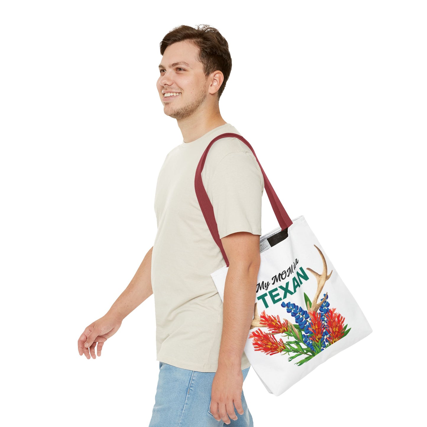 Texas MOM Floral Tote Bag - Perfect for Mother's Day or Southwestern Style Lovers