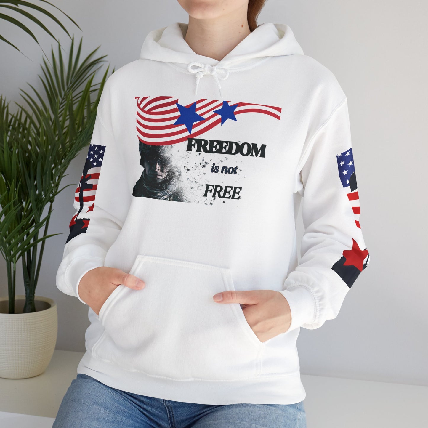 Freedom is Not Free-Veteran's Day Apparel, Independence Day Hoodie