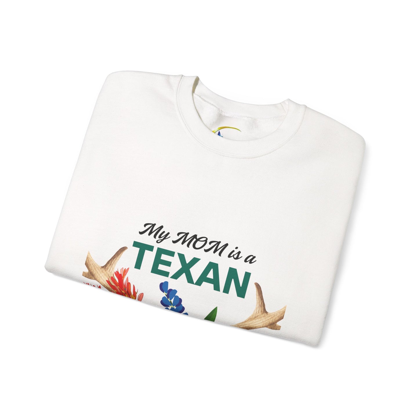 Texas MOM Floral Crewneck Sweatshirt | Gift for Mother's Day or Texas Lovers