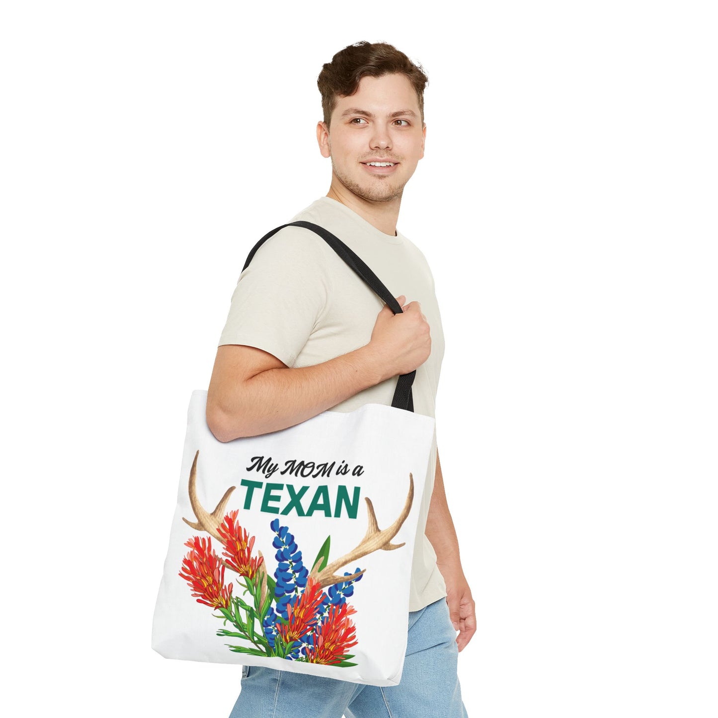 Texas MOM Floral Tote Bag - Perfect for Mother's Day or Southwestern Style Lovers