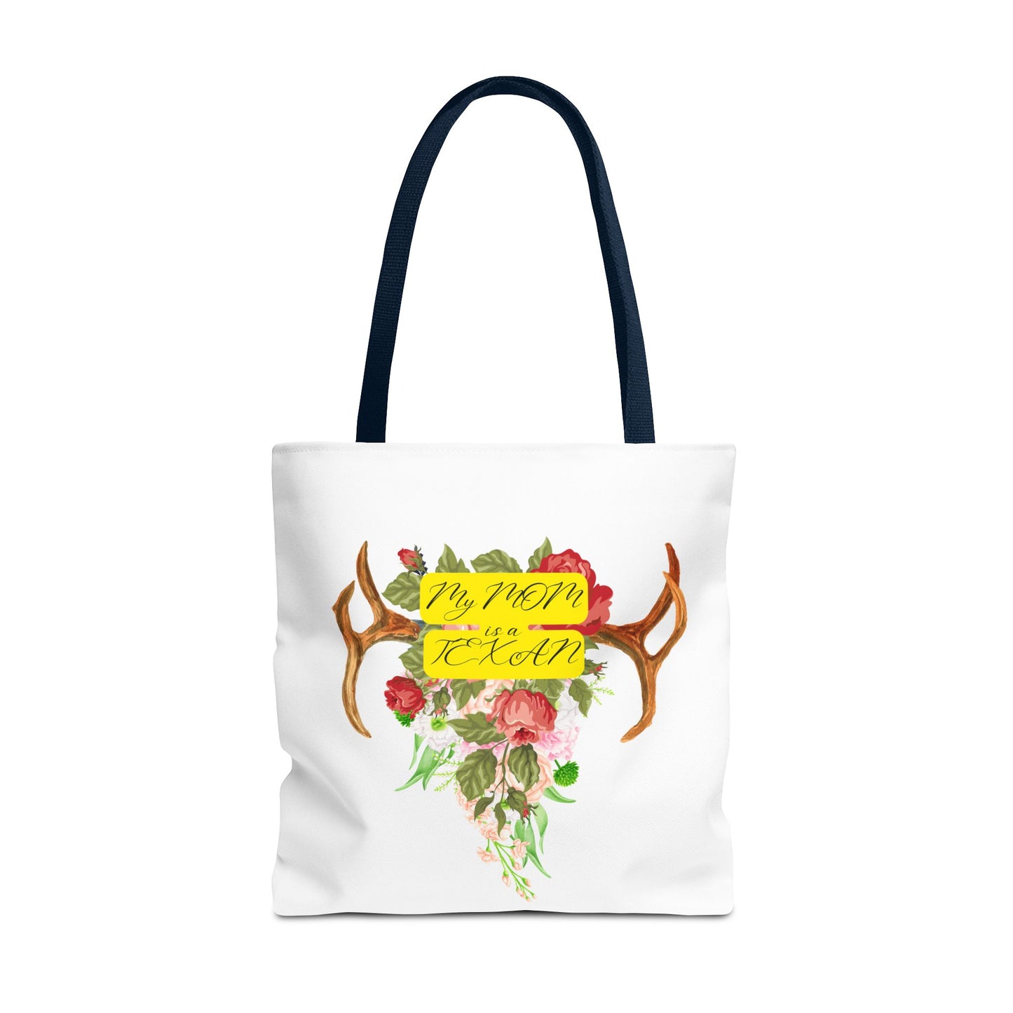 My MOM is a Texan Floral Western Tote Bag - Perfect for Moms Who Love Texas