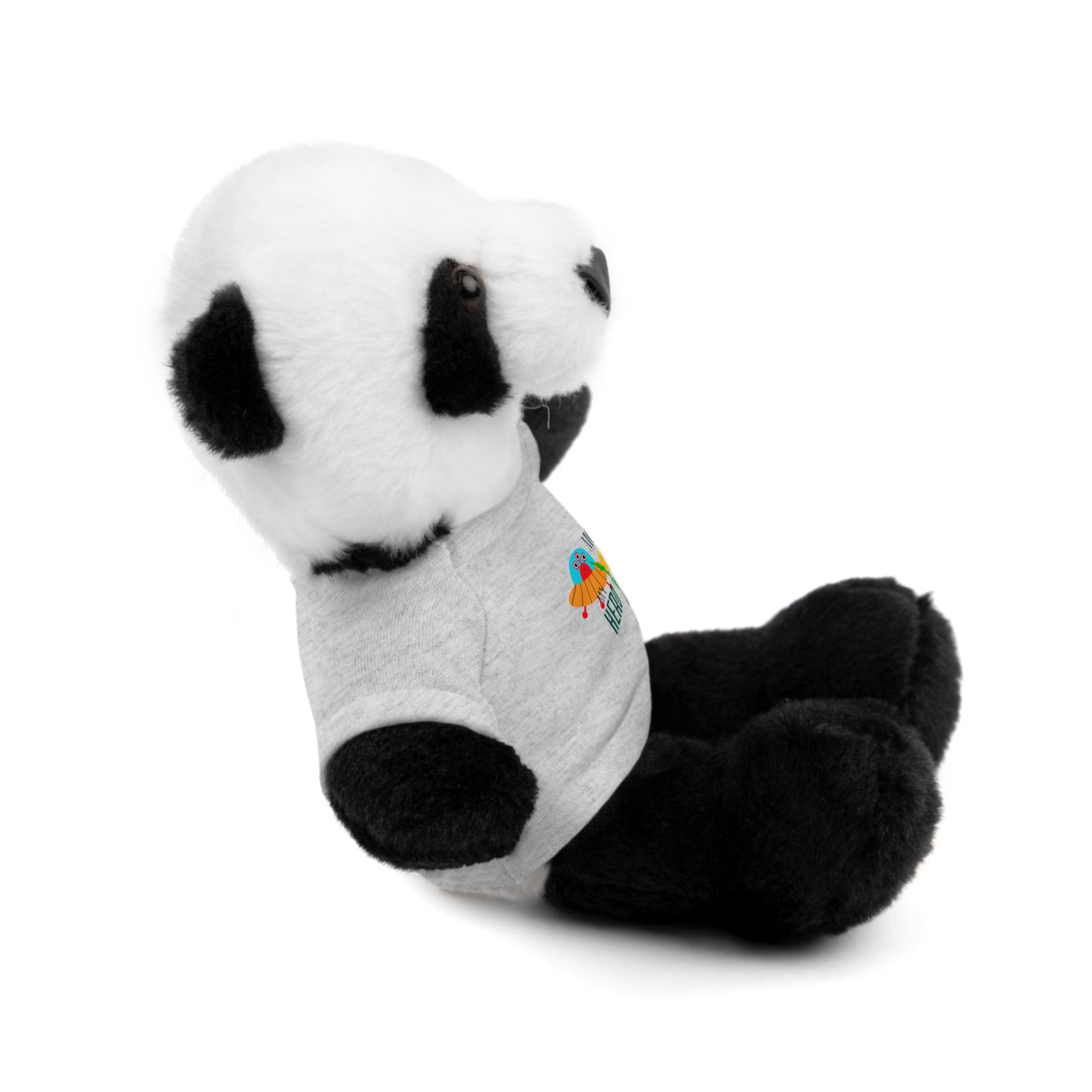 MOM is my Hero Stuffed Animal Tee Bear - Perfect Gift for Kids & Celebrations