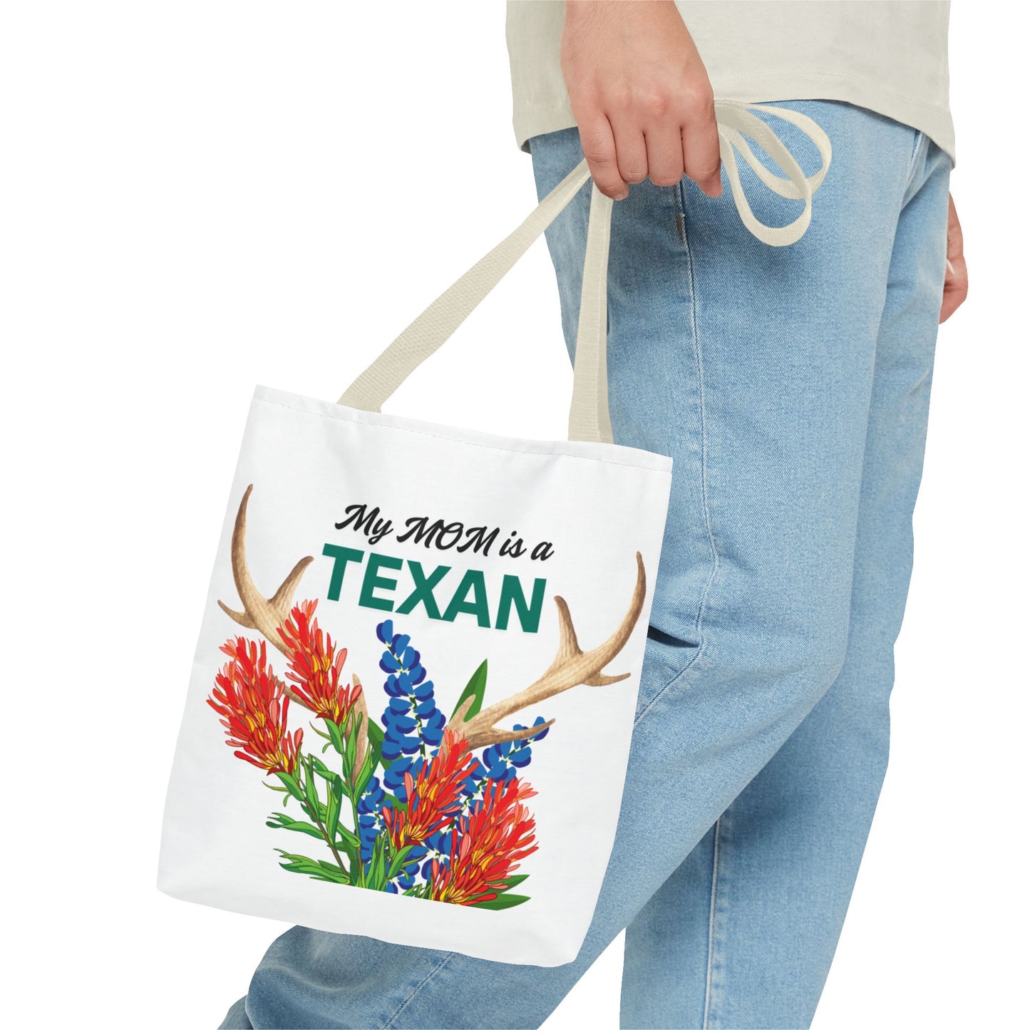 Texas MOM Floral Tote Bag - Perfect for Mother's Day or Southwestern Style Lovers