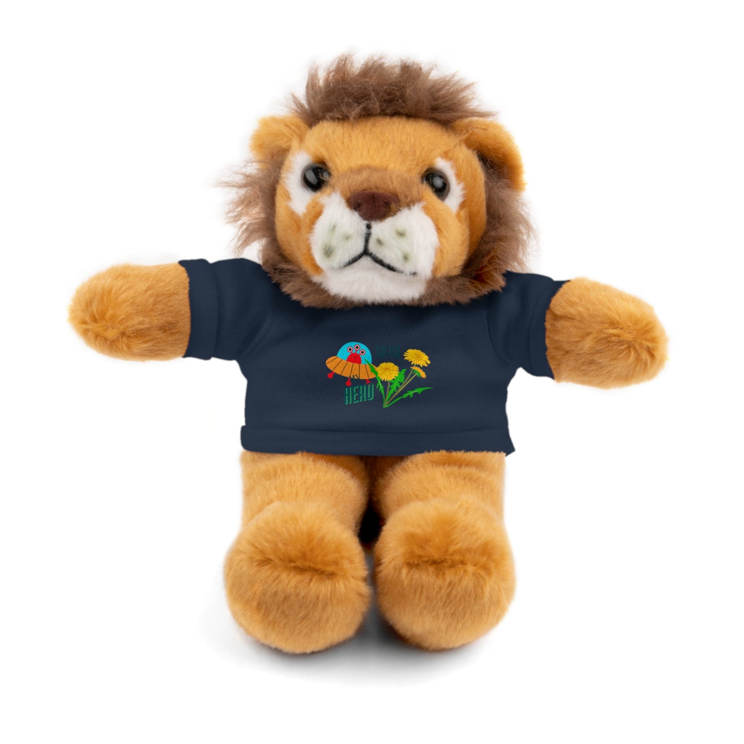 MOM is my Hero Stuffed Animal Tee Bear - Perfect Gift for Kids & Celebrations