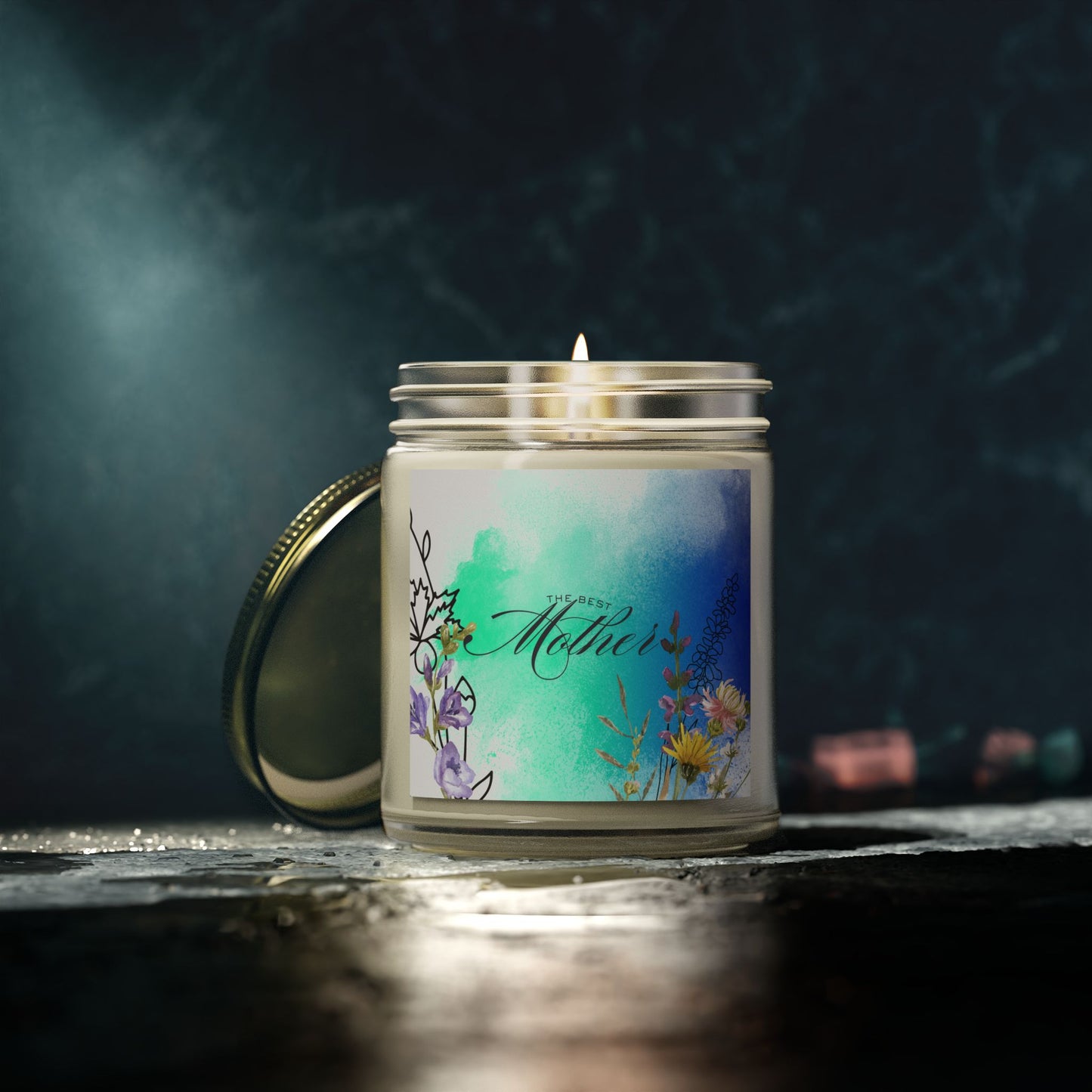 Best Mom Scented Candle - Coconut Apricot Wax (4oz, 9oz)