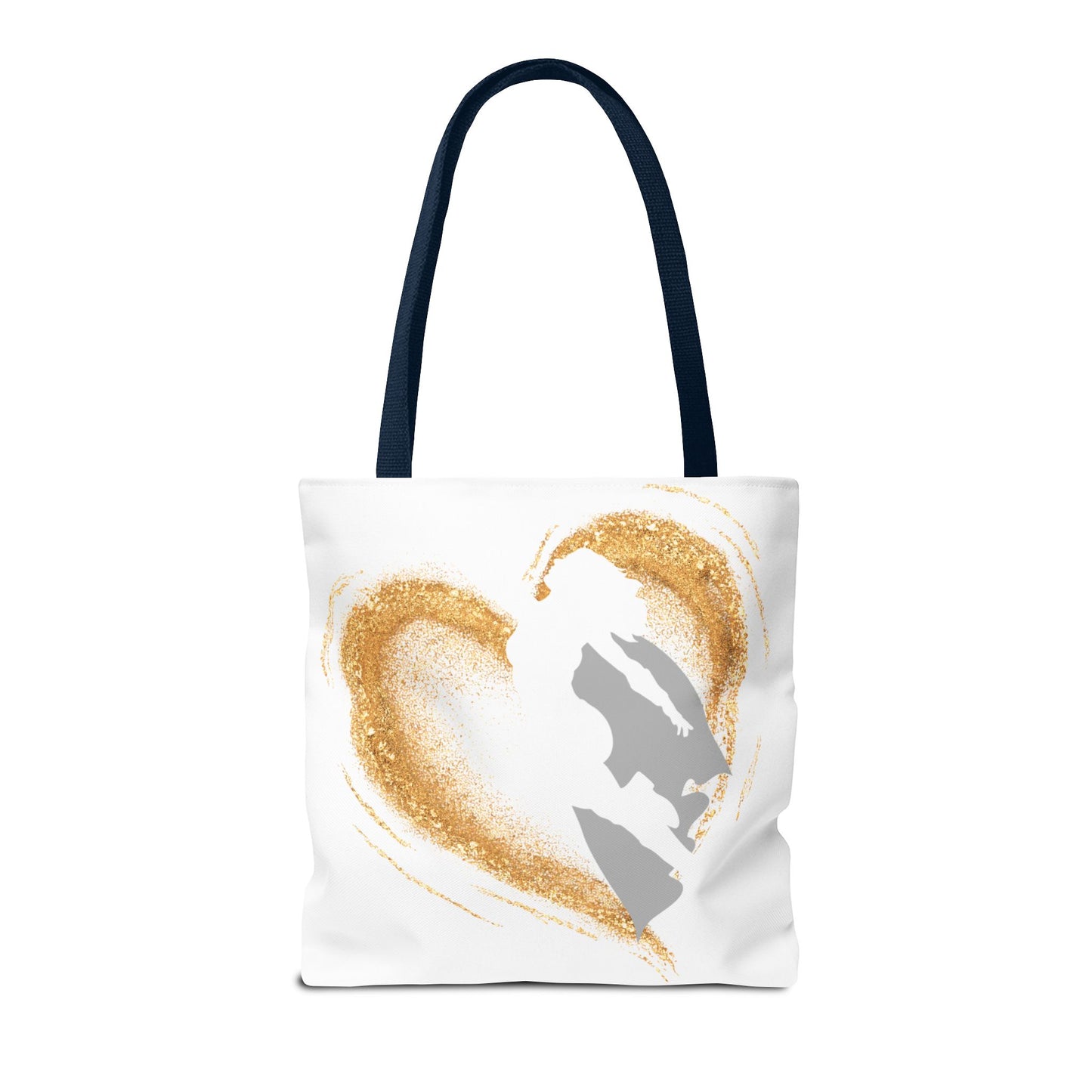 My Mom, My Hero Tote Bag - Heart Design for Mother's Day and Everyday Use