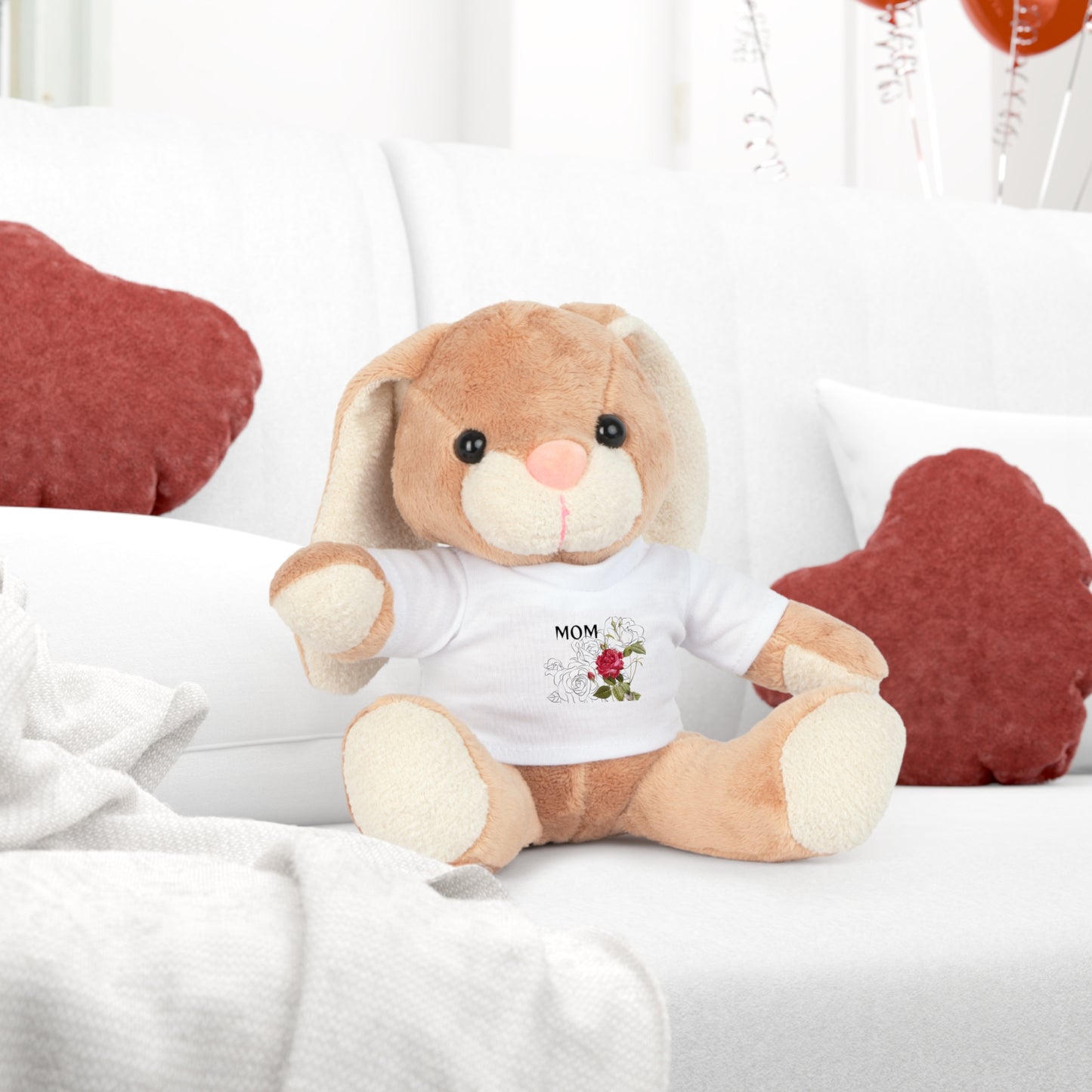 Mom - Floral T-Shirt Bear