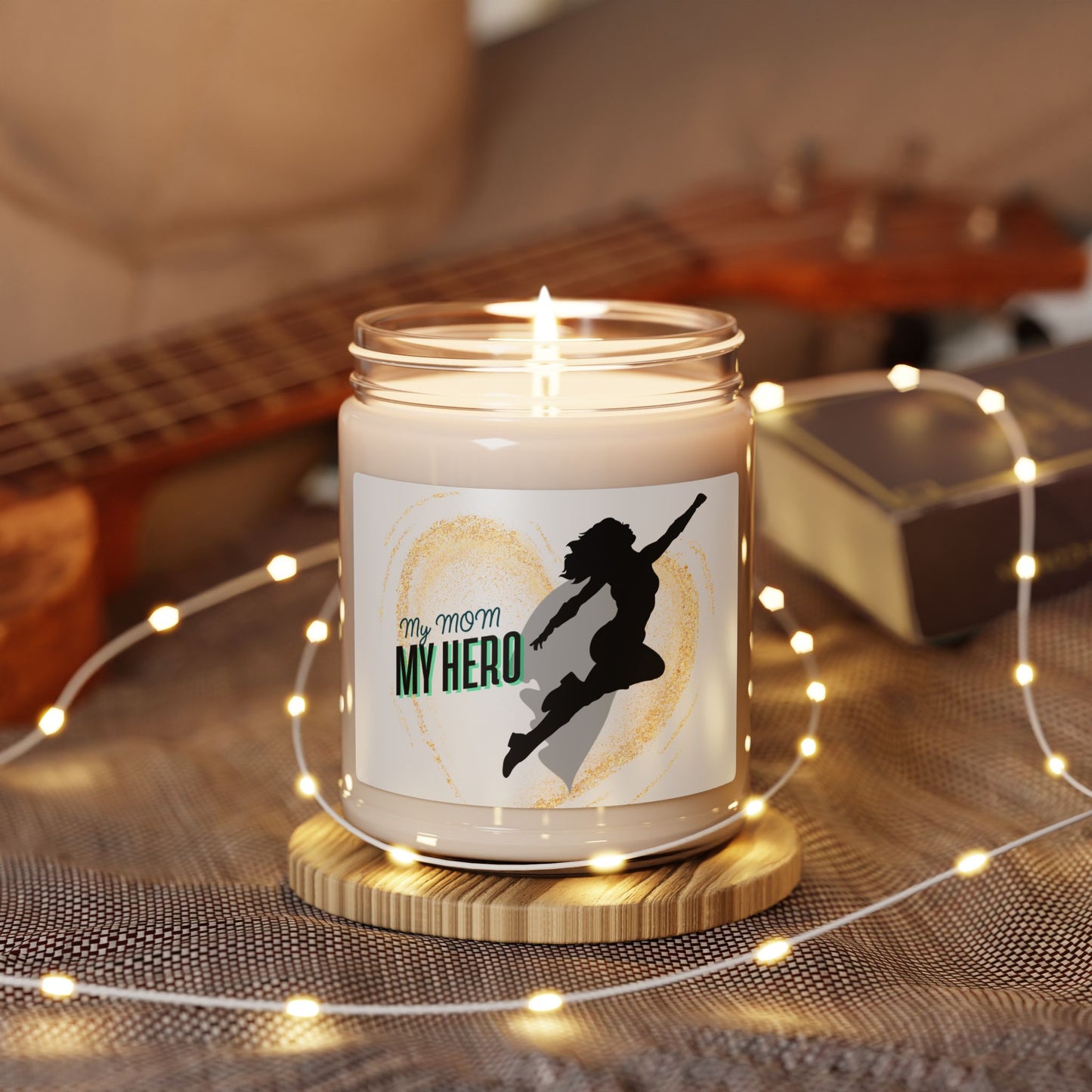 My Mom, My Hero Scented Soy Candle - 9oz | Perfect Gift for Mother's Day & Special Occasions
