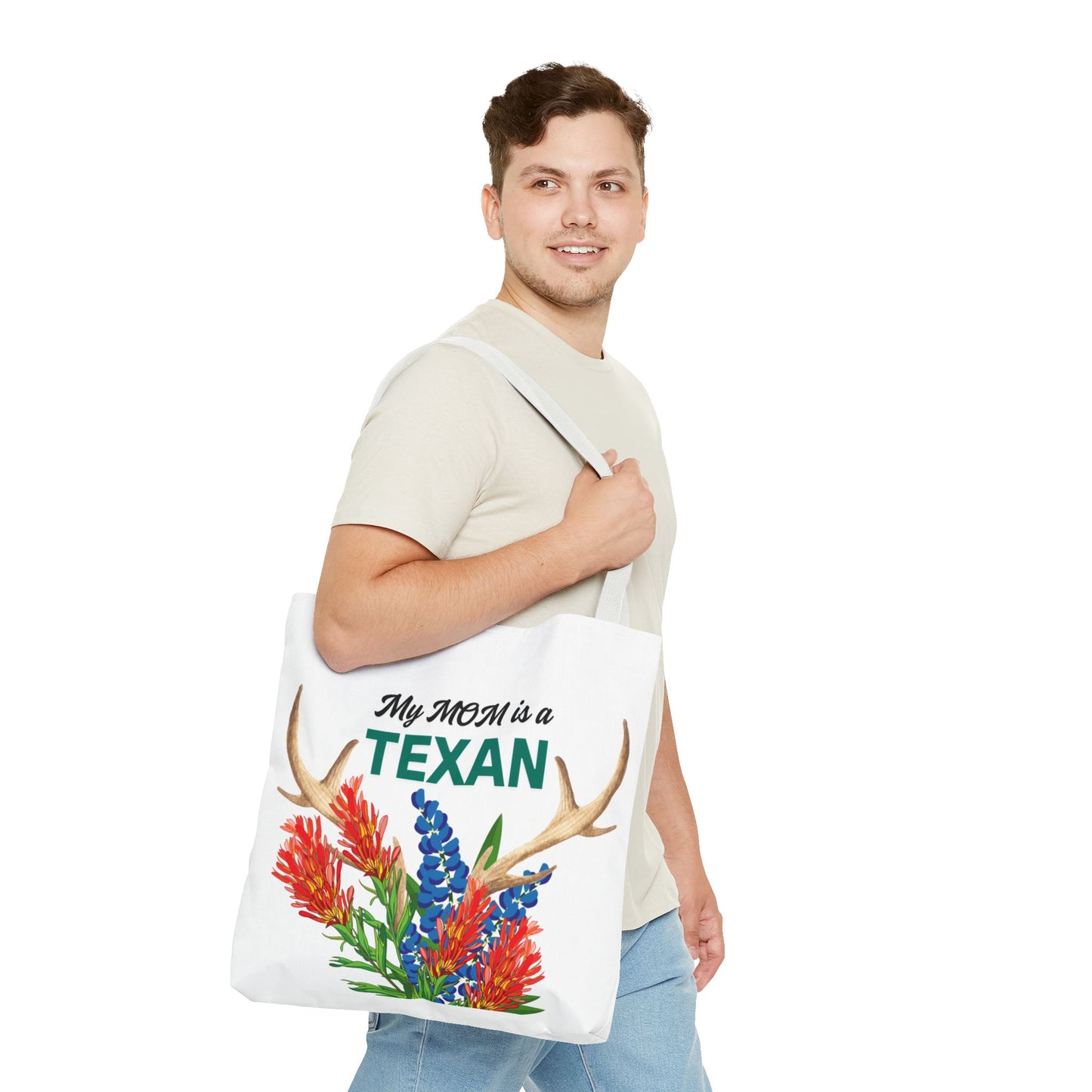 Texas MOM Floral Tote Bag - Perfect for Mother's Day or Southwestern Style Lovers