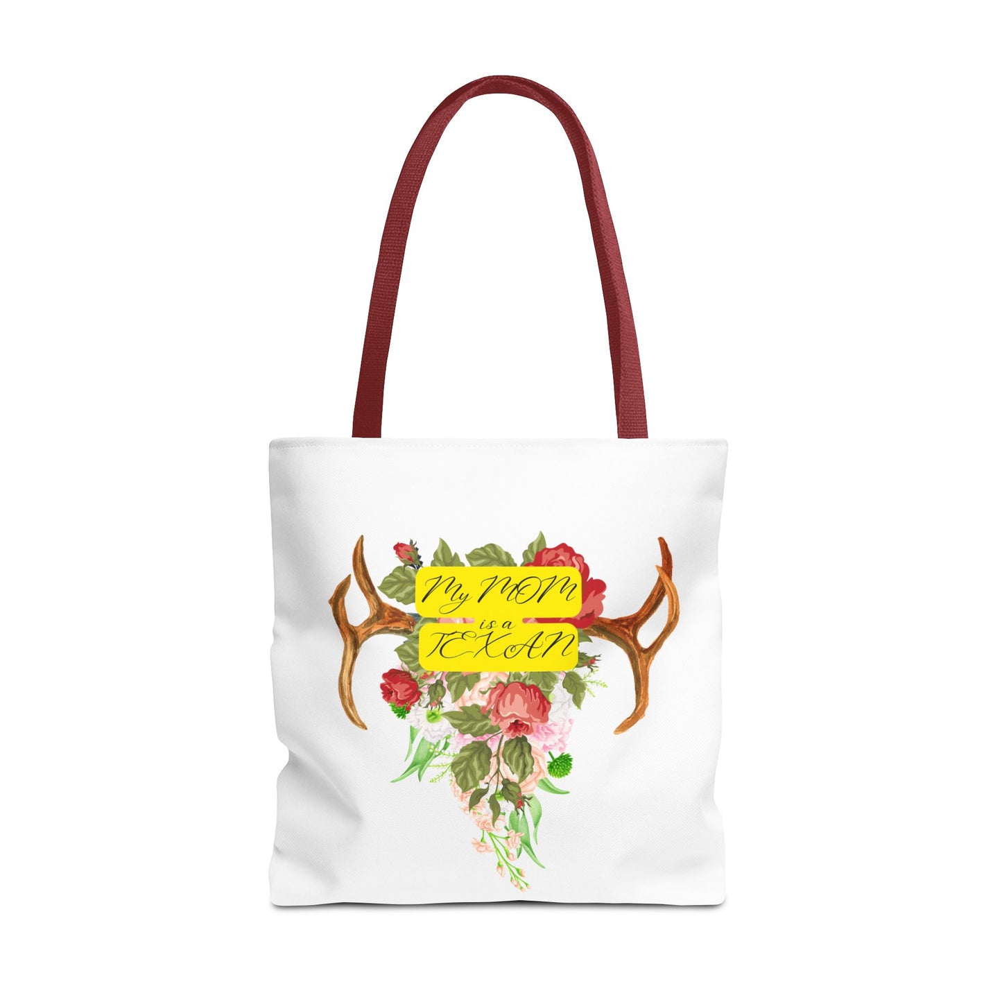 My MOM is a Texan Floral Western Tote Bag - Perfect for Moms Who Love Texas