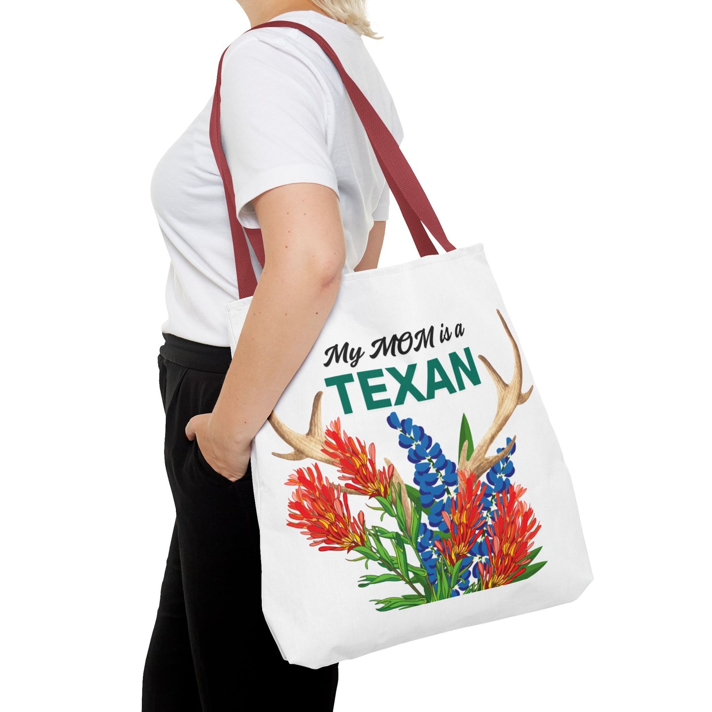 Texas MOM Floral Tote Bag - Perfect for Mother's Day or Southwestern Style Lovers