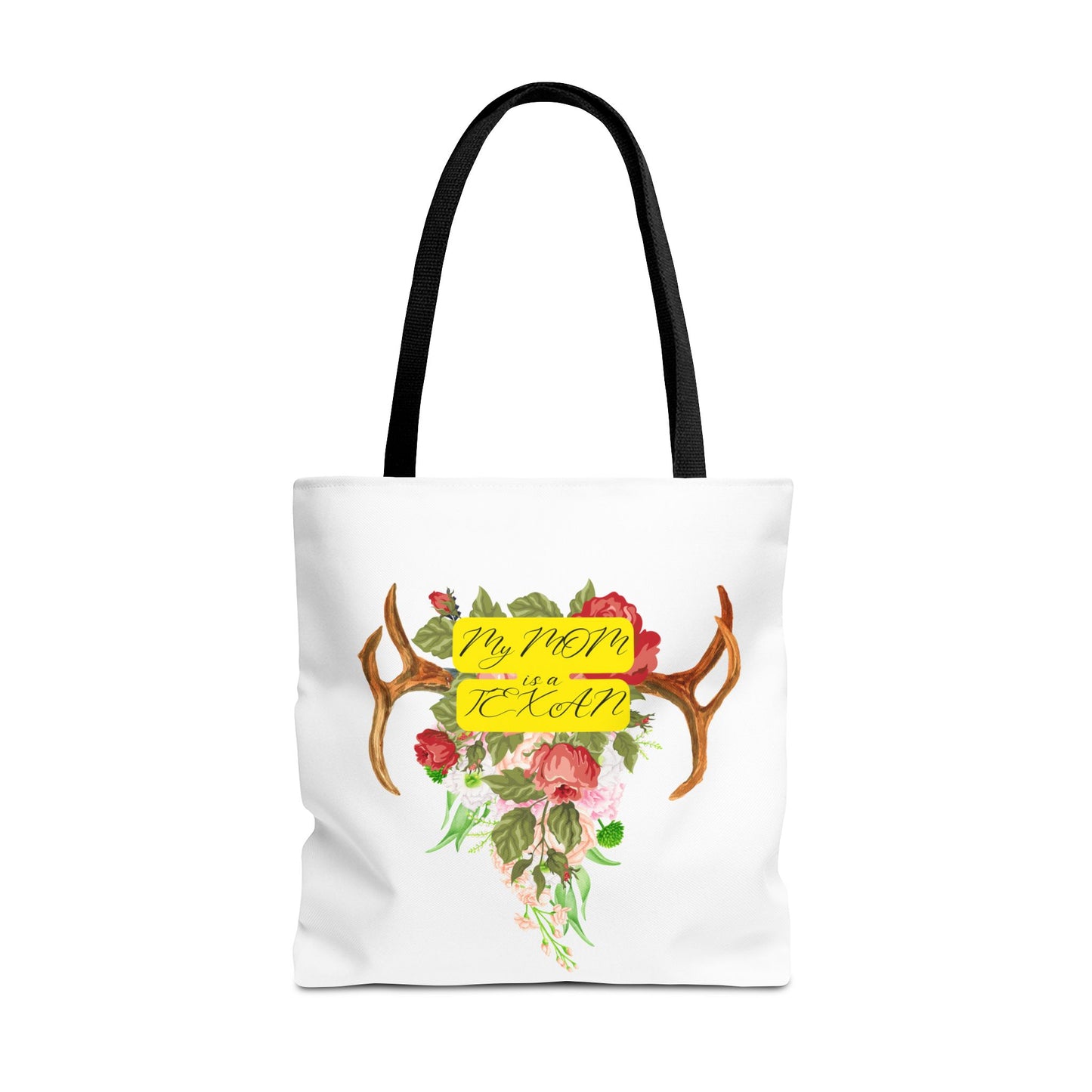 My MOM is a Texan Floral Western Tote Bag - Perfect for Moms Who Love Texas