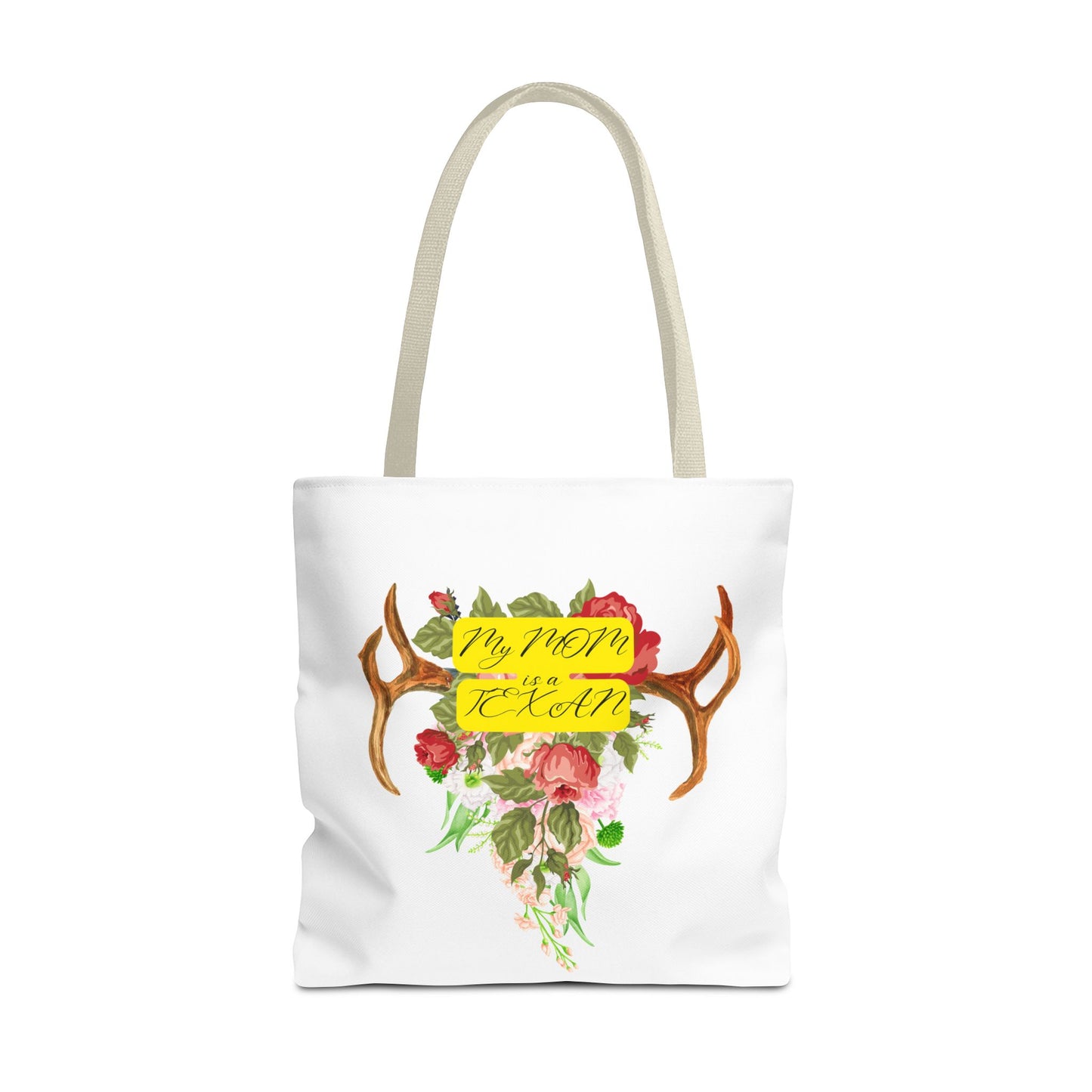 My MOM is a Texan Floral Western Tote Bag - Perfect for Moms Who Love Texas