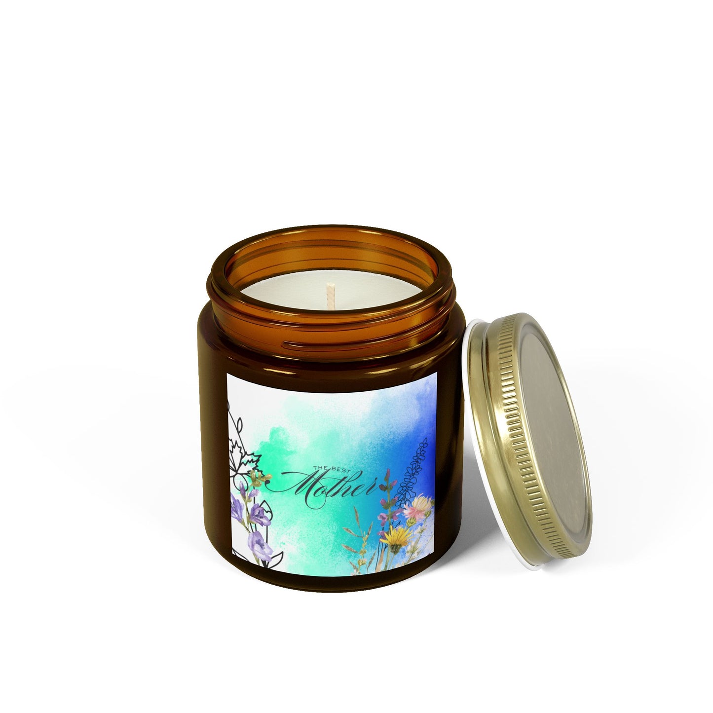 Best Mom Scented Candle - Coconut Apricot Wax (4oz, 9oz)