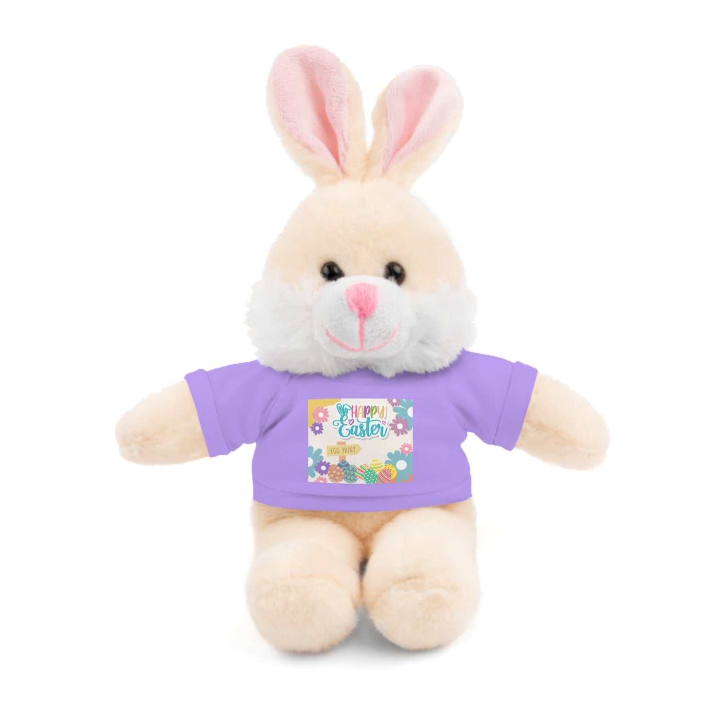 Happy Easter Stuffed Animal with T-Shirt