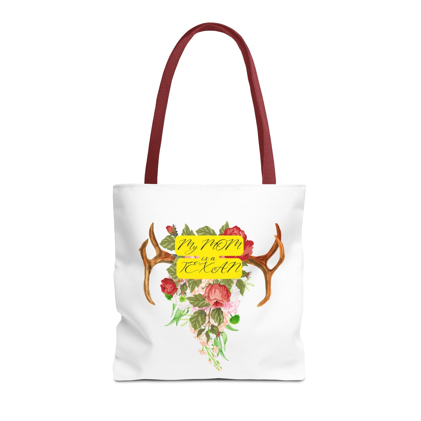 My MOM is a Texan Floral Western Tote Bag - Perfect for Moms Who Love Texas