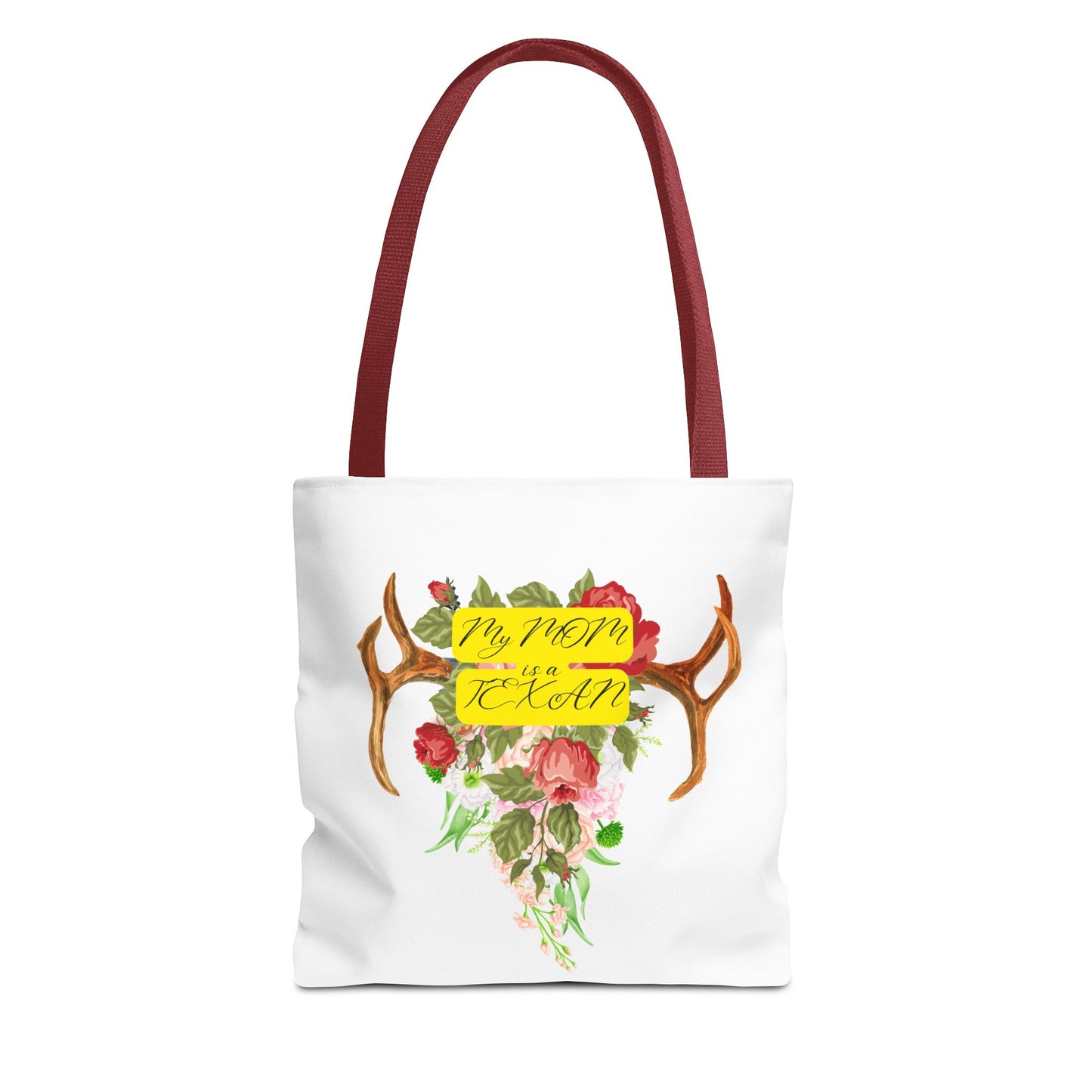 My MOM is a Texan Floral Western Tote Bag - Perfect for Moms Who Love Texas