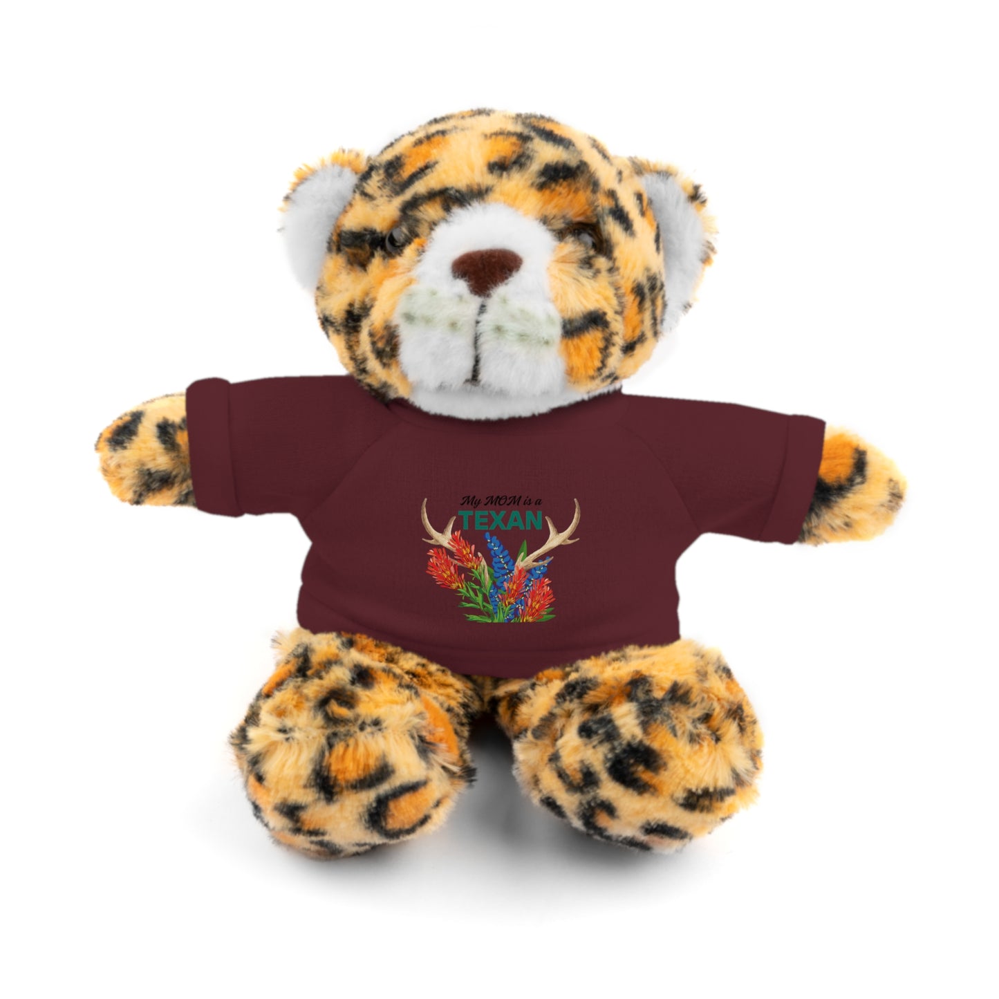 Texas MOM-Themed Stuffed Animal with Tee - Perfect Gift for Kids and Collectors
