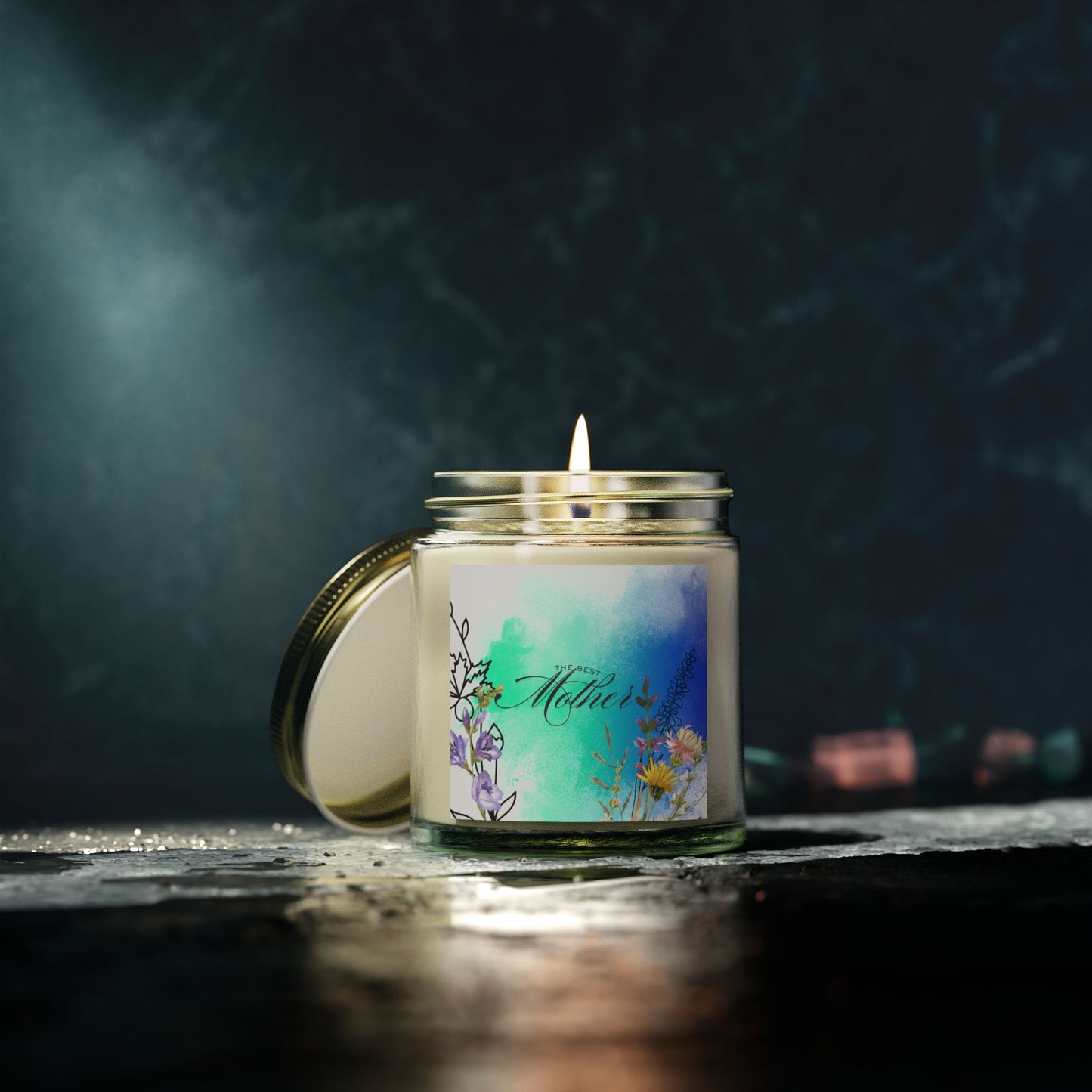 Best Mom Scented Candle - Coconut Apricot Wax (4oz, 9oz)