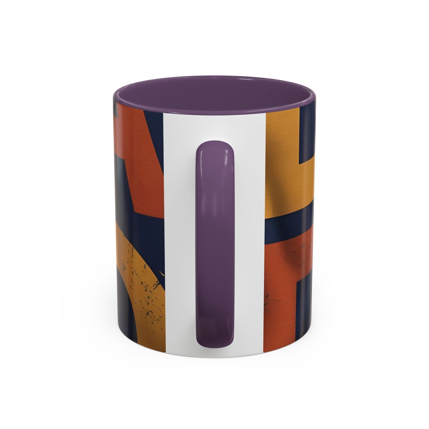 Retro Dad Coffee Mug — Retro Block Letters Accent Mug (11/15 oz)