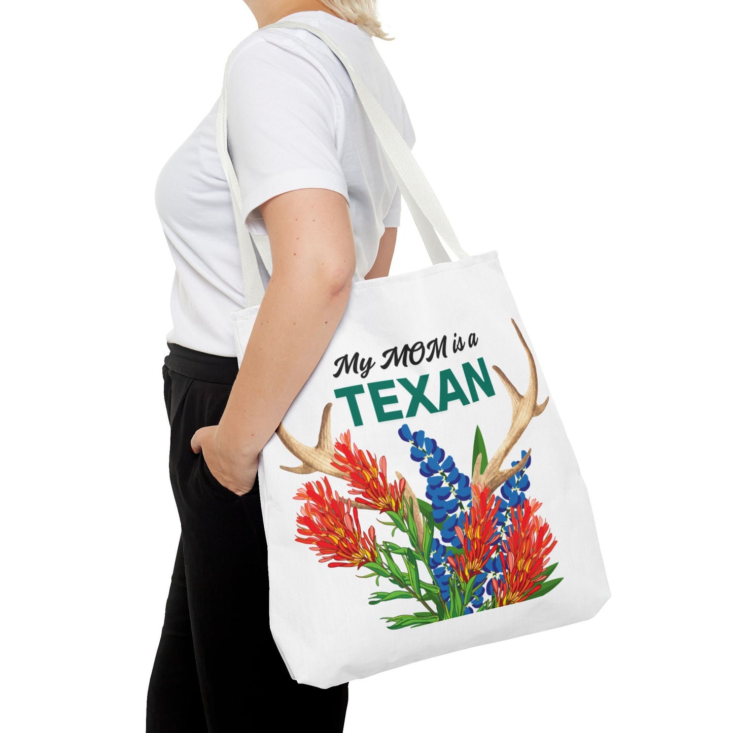 Texas MOM Floral Tote Bag - Perfect for Mother's Day or Southwestern Style Lovers