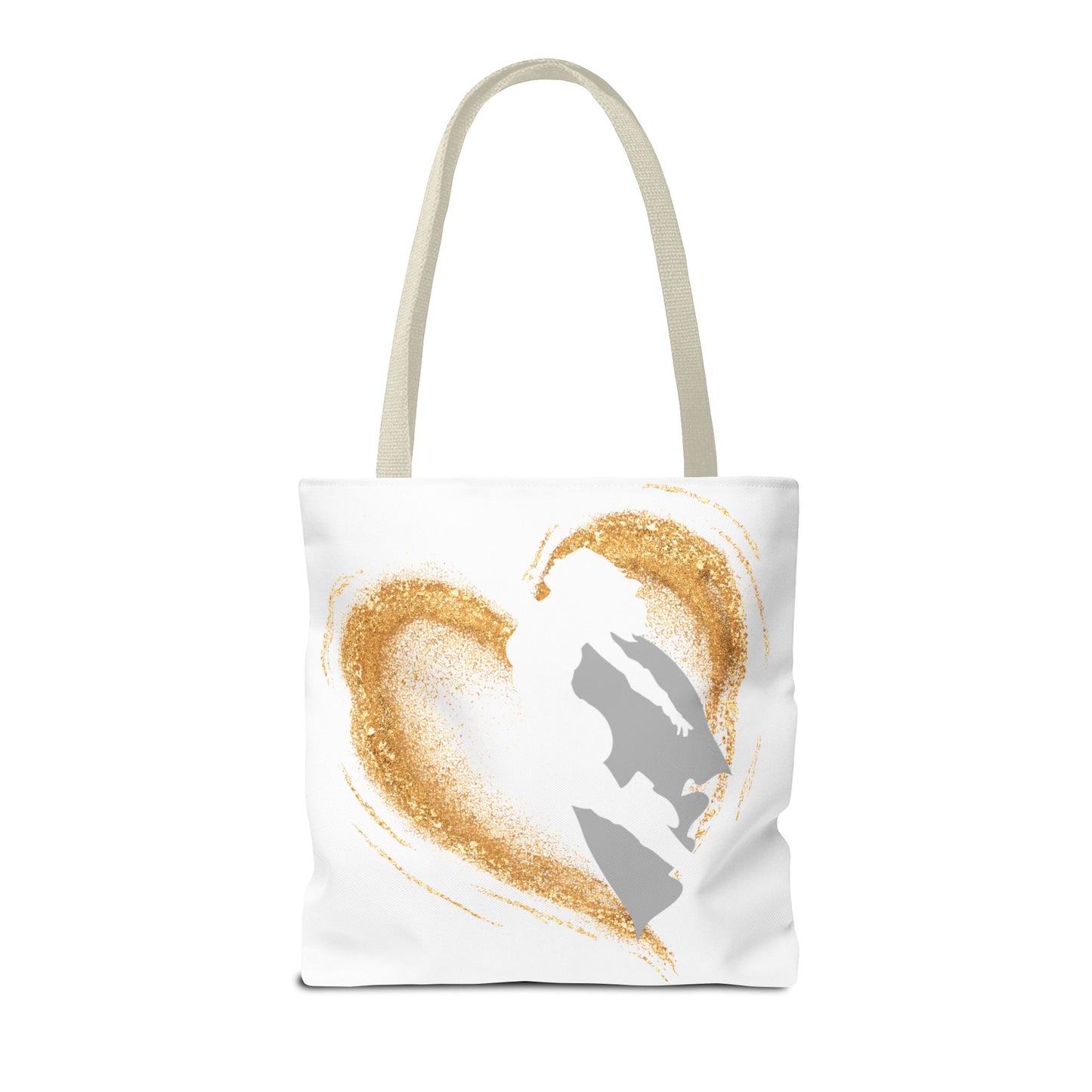My Mom, My Hero Tote Bag - Heart Design for Mother's Day and Everyday Use