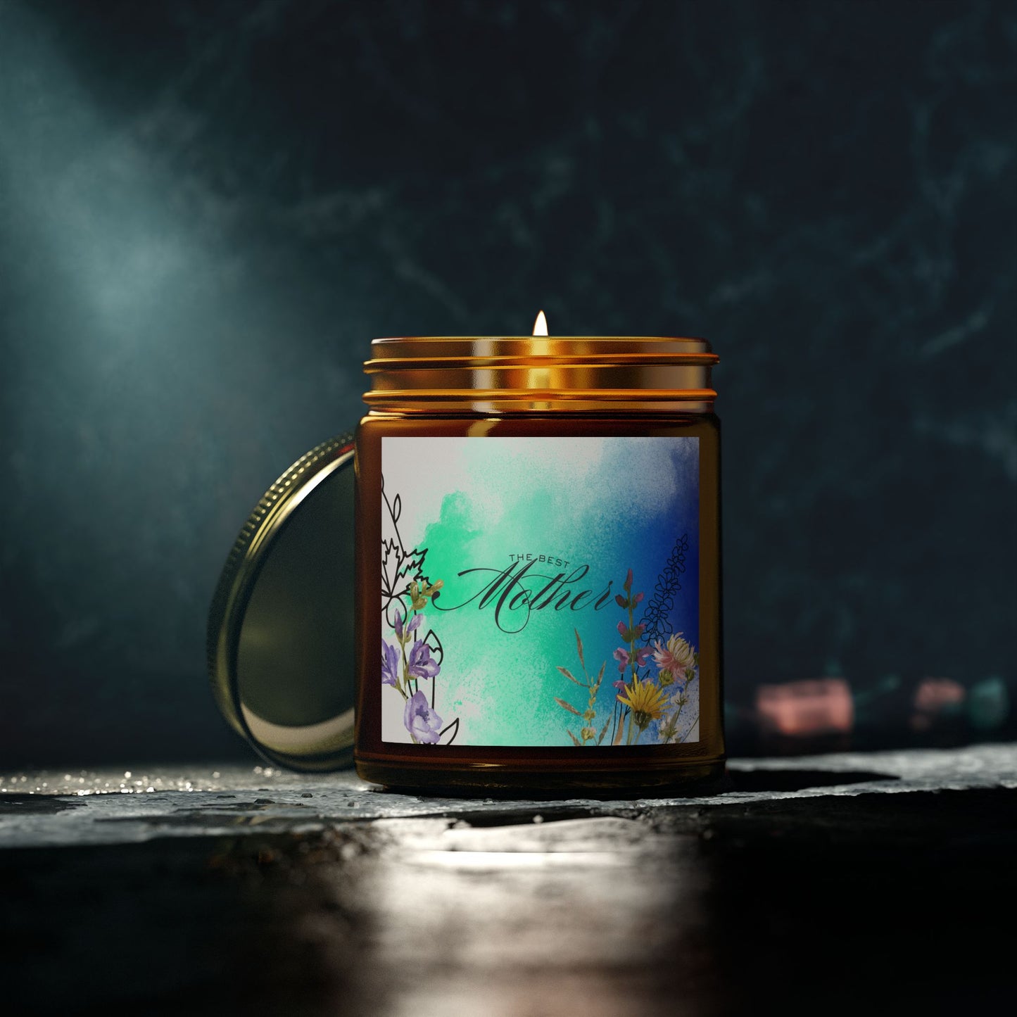 Best Mom Scented Candle - Coconut Apricot Wax (4oz, 9oz)