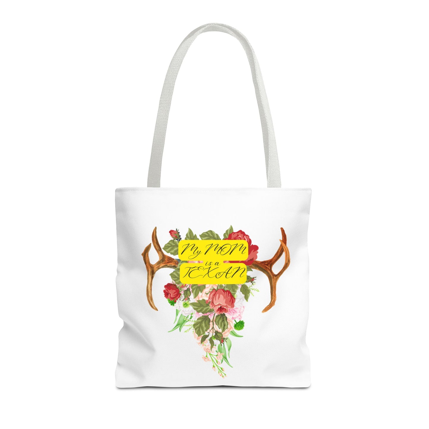 My MOM is a Texan Floral Western Tote Bag - Perfect for Moms Who Love Texas