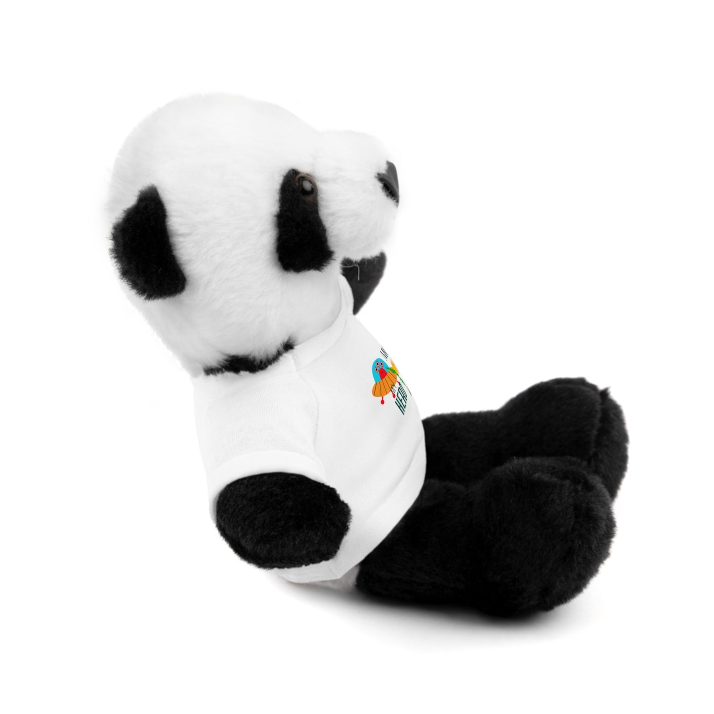 MOM is my Hero Stuffed Animal Tee Bear - Perfect Gift for Kids & Celebrations