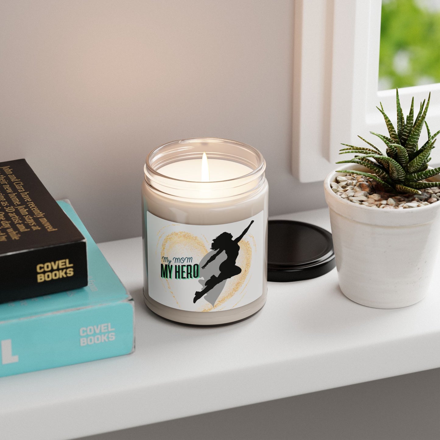 My Mom, My Hero Scented Soy Candle - 9oz | Perfect Gift for Mother's Day & Special Occasions