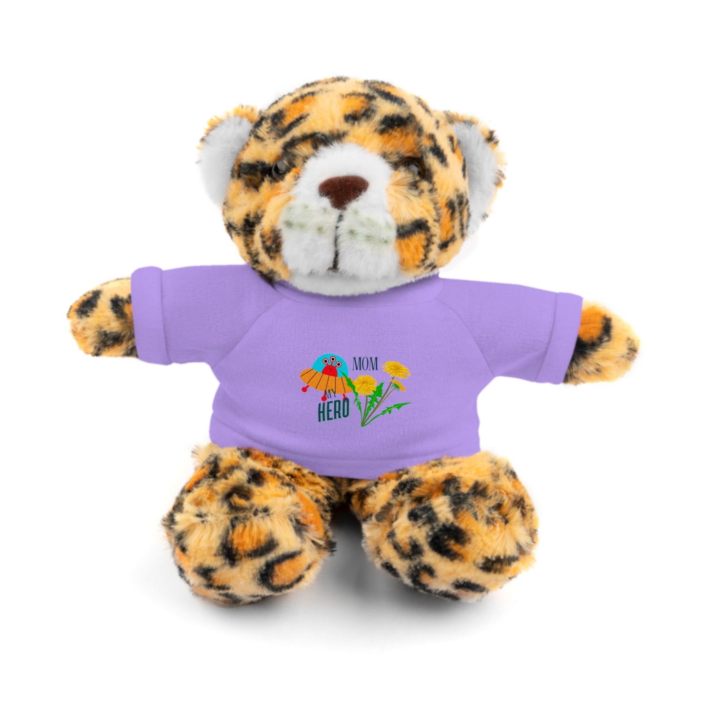 MOM is my Hero Stuffed Animal Tee Bear - Perfect Gift for Kids & Celebrations