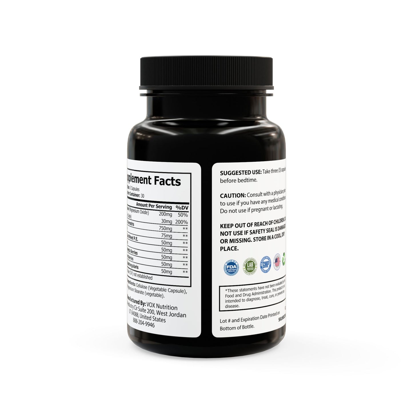 Mega Magnesium Zinc Supplement (90 Capsules)