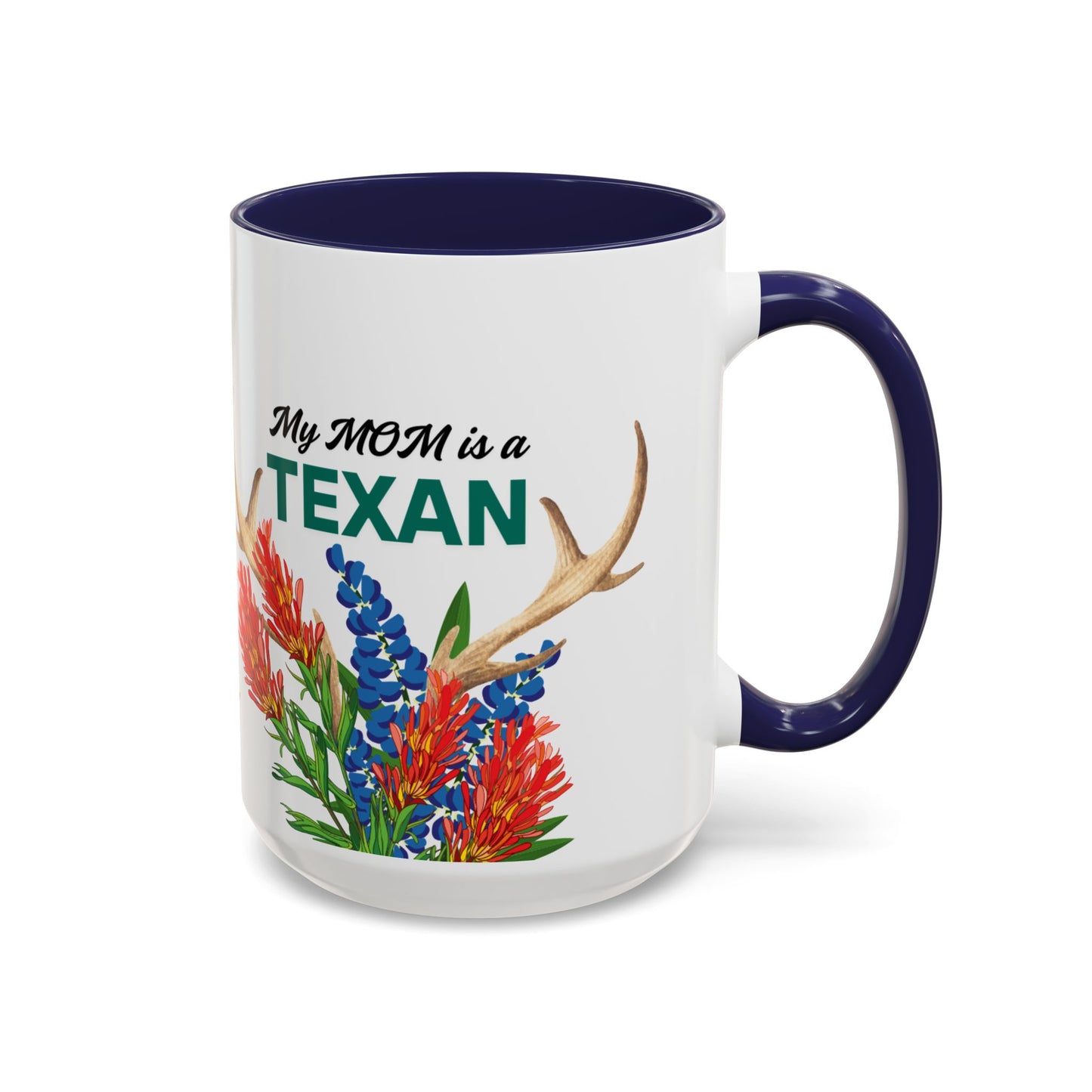 Texas MOM Accent Coffee Mug - Vibrant Floral Design for Mothers Day