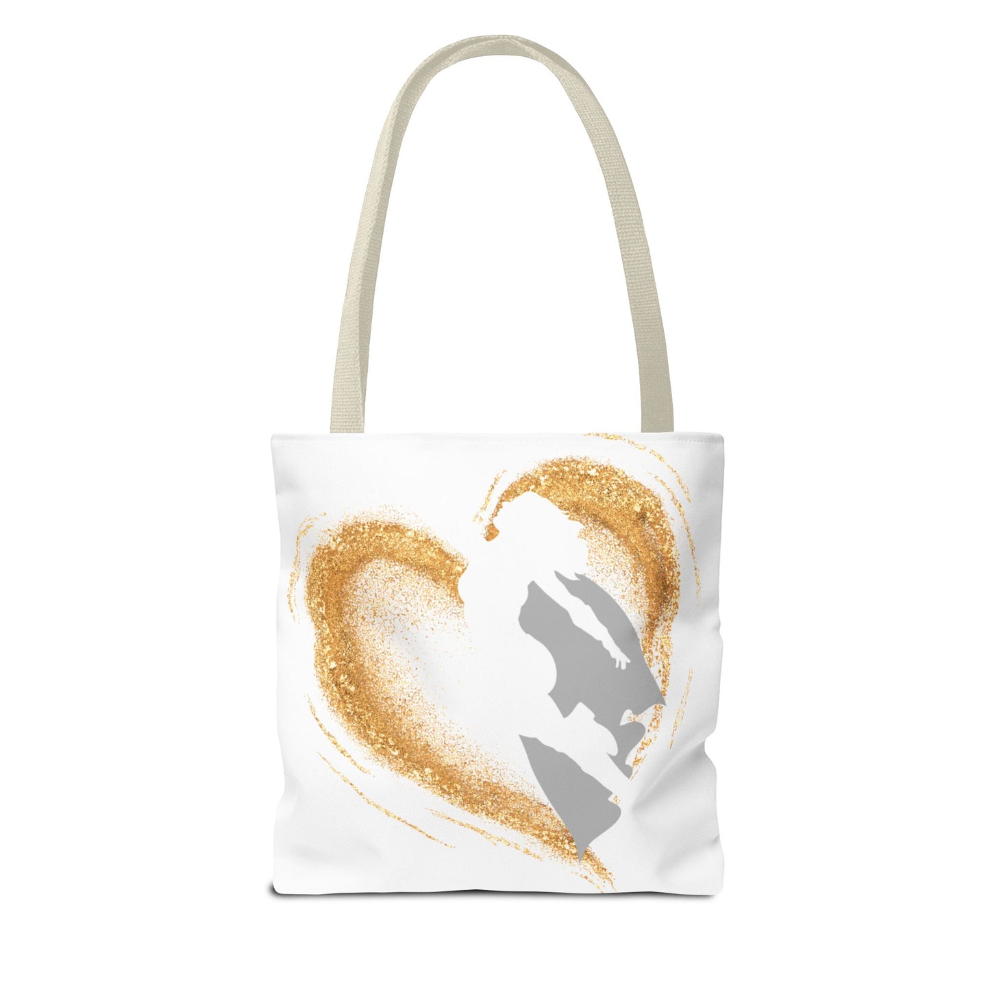 My Mom, My Hero Tote Bag - Heart Design for Mother's Day and Everyday Use