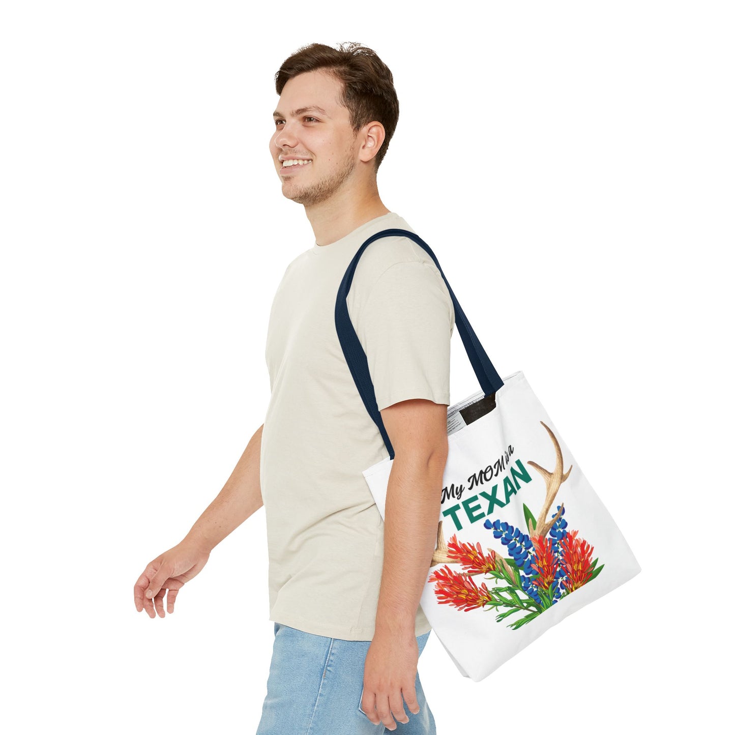 Texas MOM Floral Tote Bag - Perfect for Mother's Day or Southwestern Style Lovers