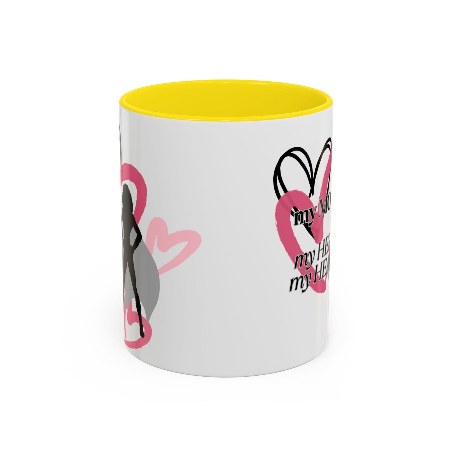 My Mom My Hero My Heart Coffee Mug - Heartfelt Gift for Mother's Day