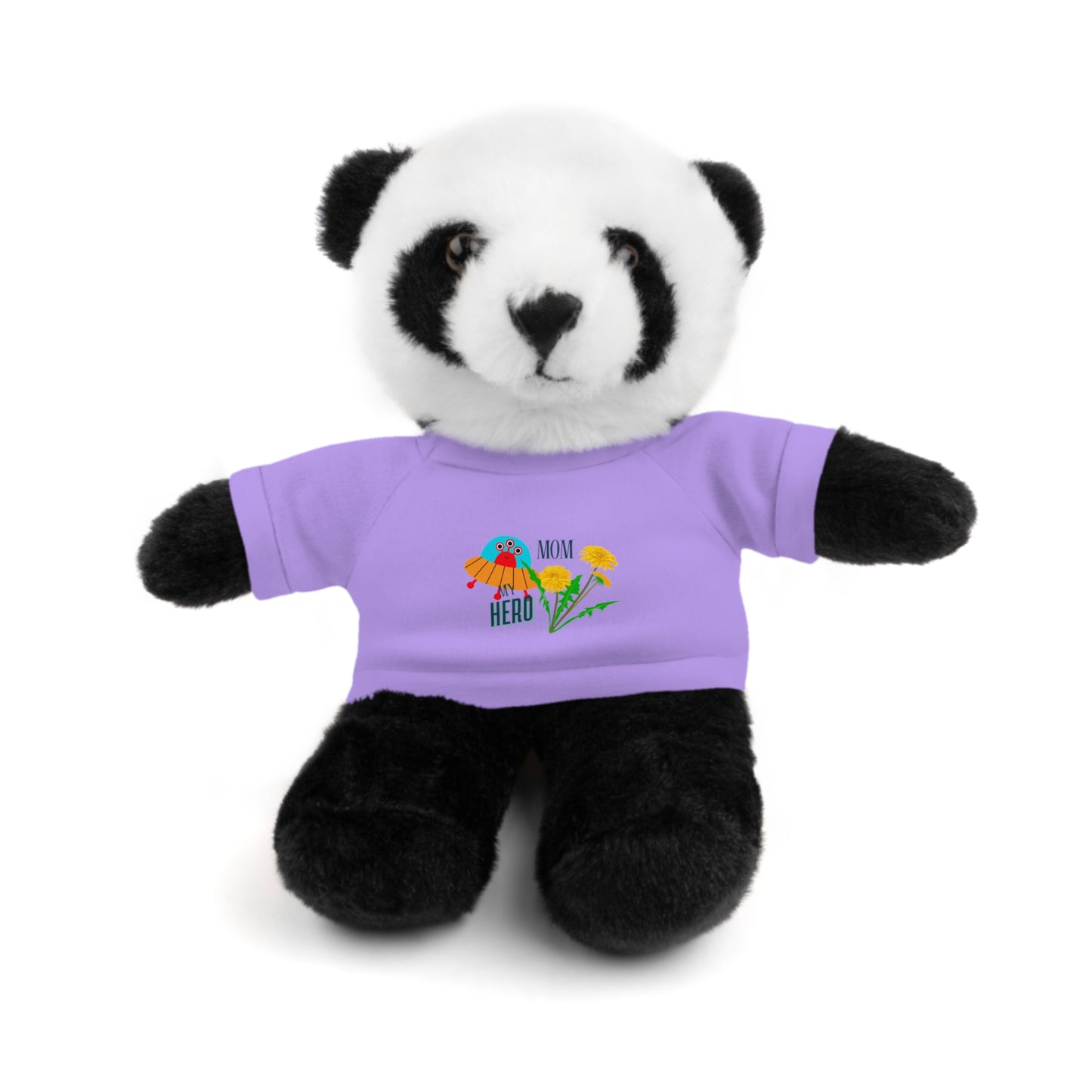 MOM is my Hero Stuffed Animal Tee Bear - Perfect Gift for Kids & Celebrations