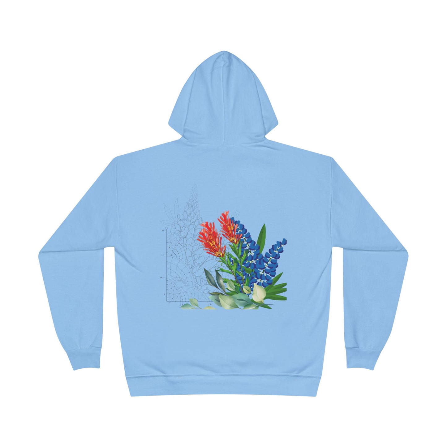 Love Happens Eco-Friendly Hoodie - Floral Design for Nature Lovers