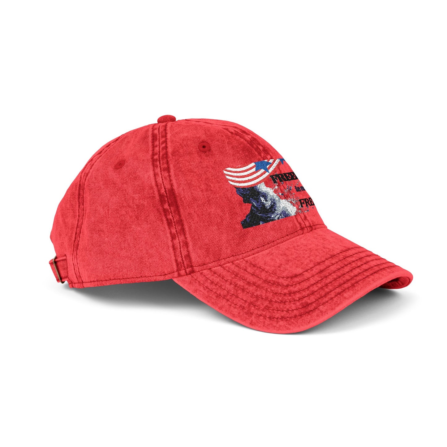 'Freedom is not Free' Embroidered Cap, Retro USA Hat, Patriotic, Gift for Independence Day