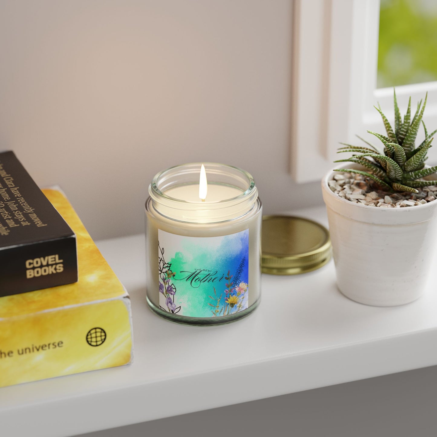 Best Mom Scented Candle - Coconut Apricot Wax (4oz, 9oz)