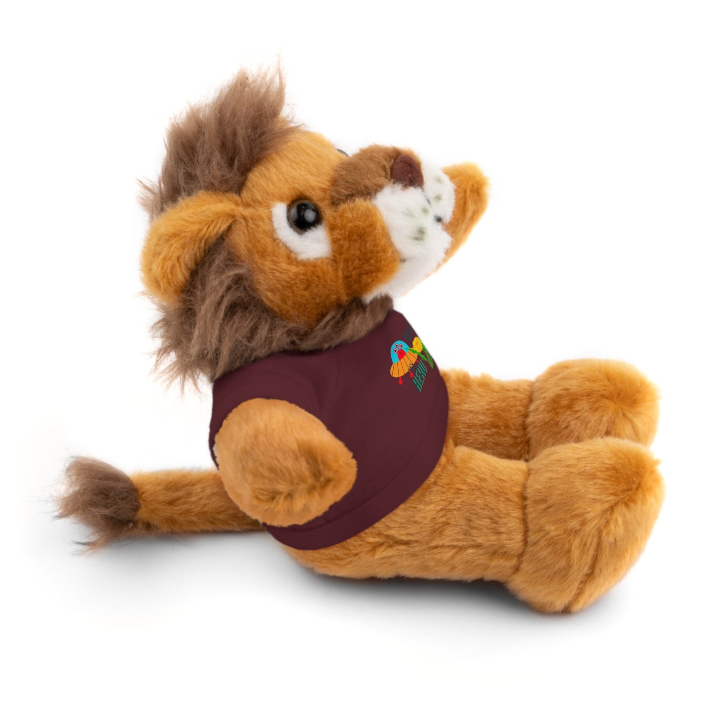 MOM is my Hero Stuffed Animal Tee Bear - Perfect Gift for Kids & Celebrations