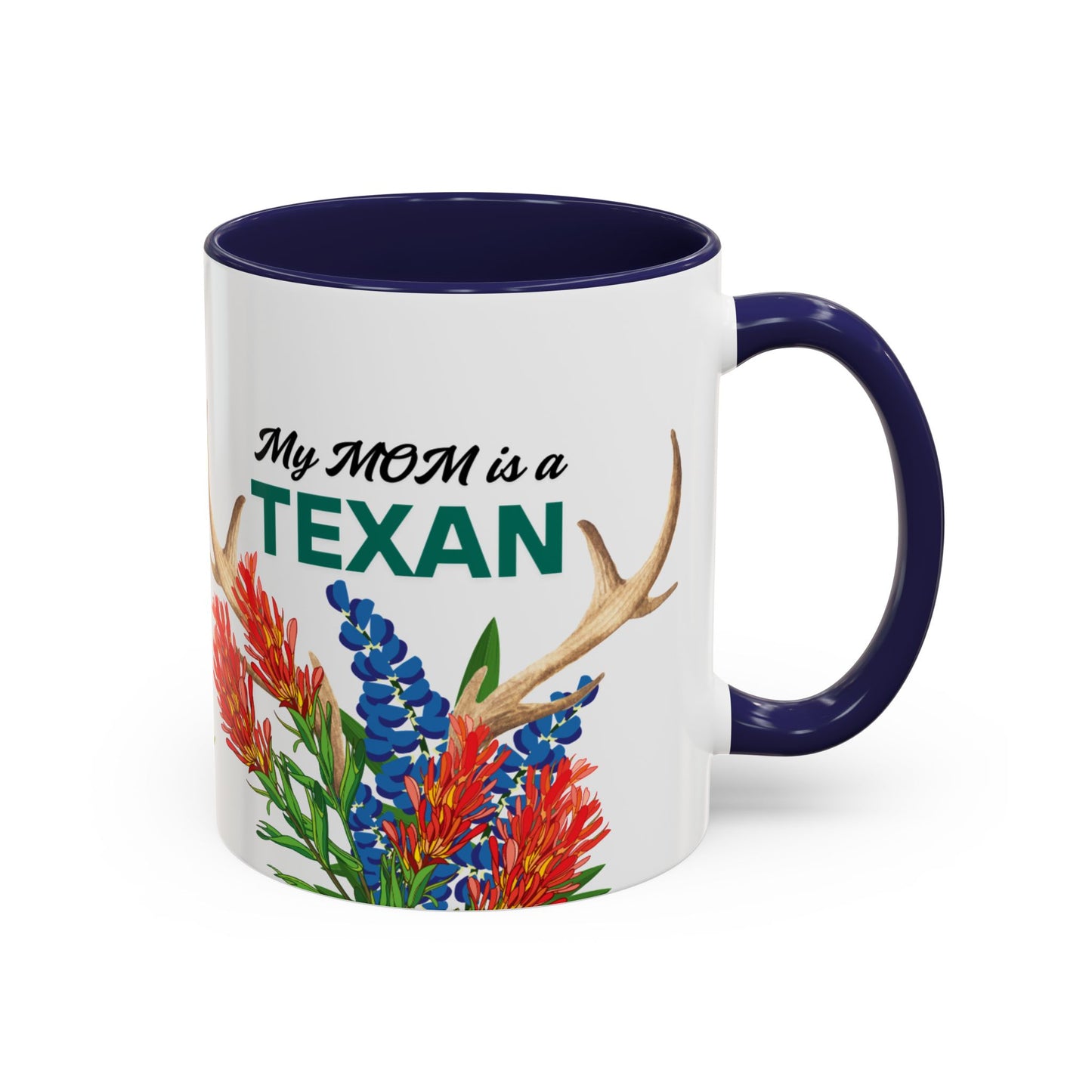 Texas MOM Accent Coffee Mug - Vibrant Floral Design for Mothers Day