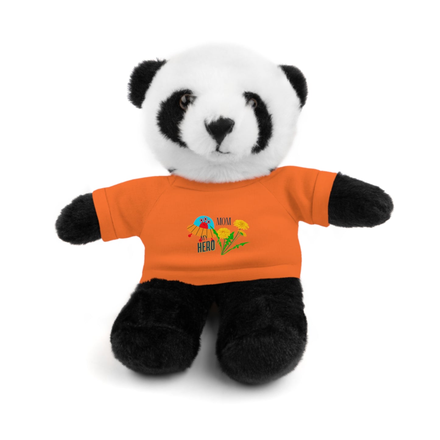 MOM is my Hero Stuffed Animal Tee Bear - Perfect Gift for Kids & Celebrations