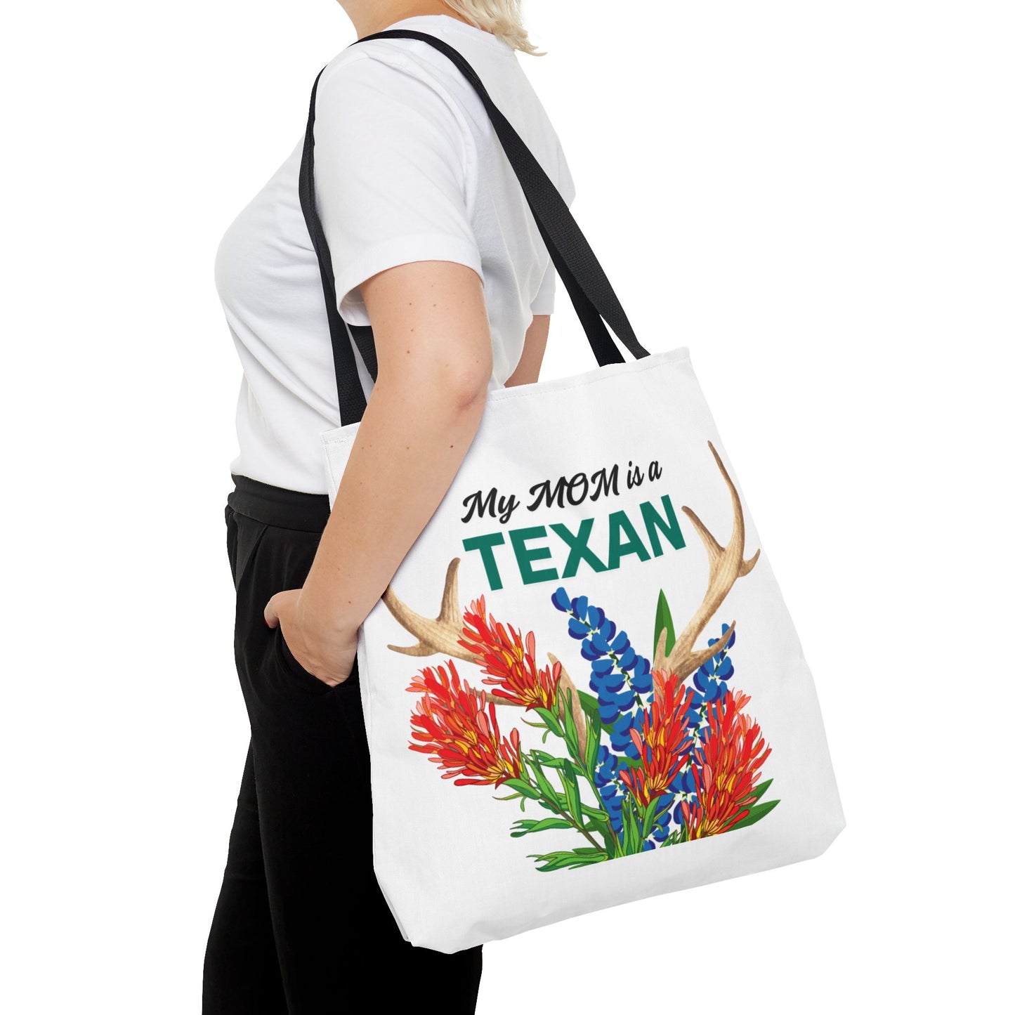 Texas MOM Floral Tote Bag - Perfect for Mother's Day or Southwestern Style Lovers