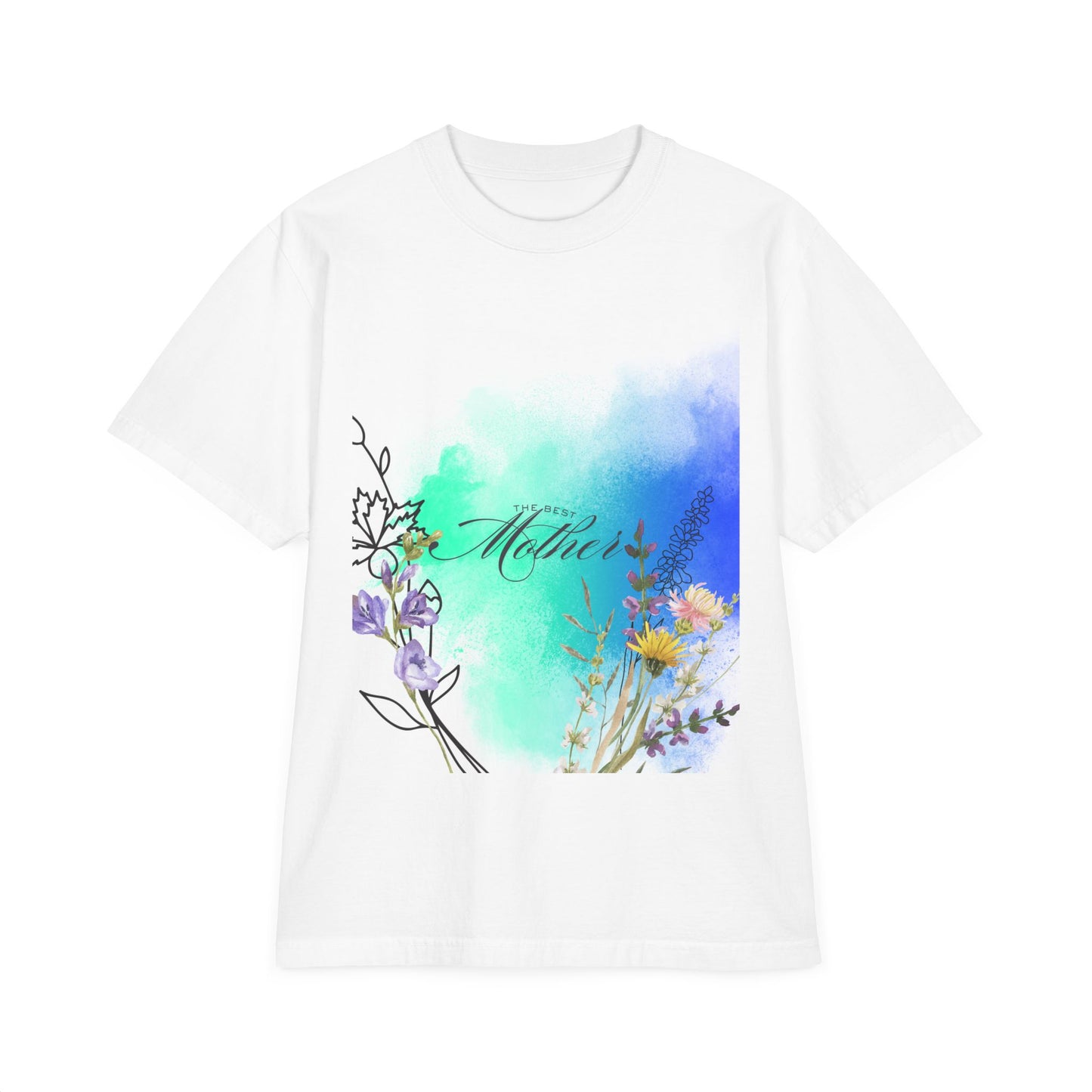 Best Mom Mother’s Day T-Shirt - Unisex Garment-Dyed Drop-Shoulder Tee