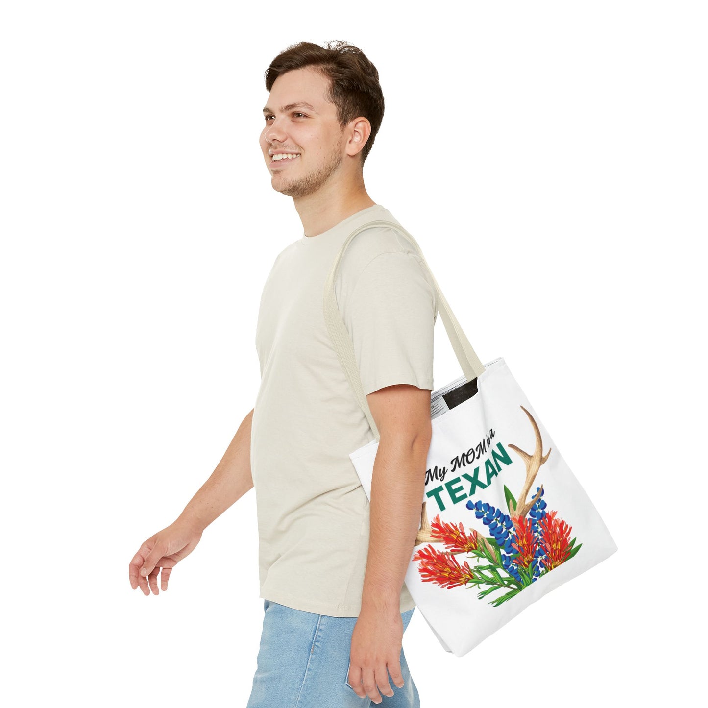 Texas MOM Floral Tote Bag - Perfect for Mother's Day or Southwestern Style Lovers