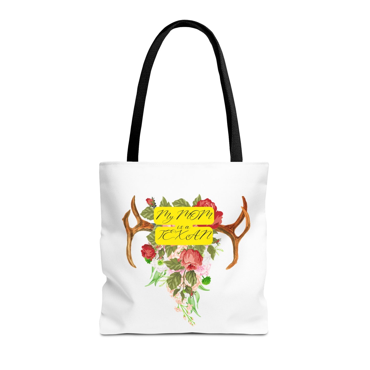 My MOM is a Texan Floral Western Tote Bag - Perfect for Moms Who Love Texas