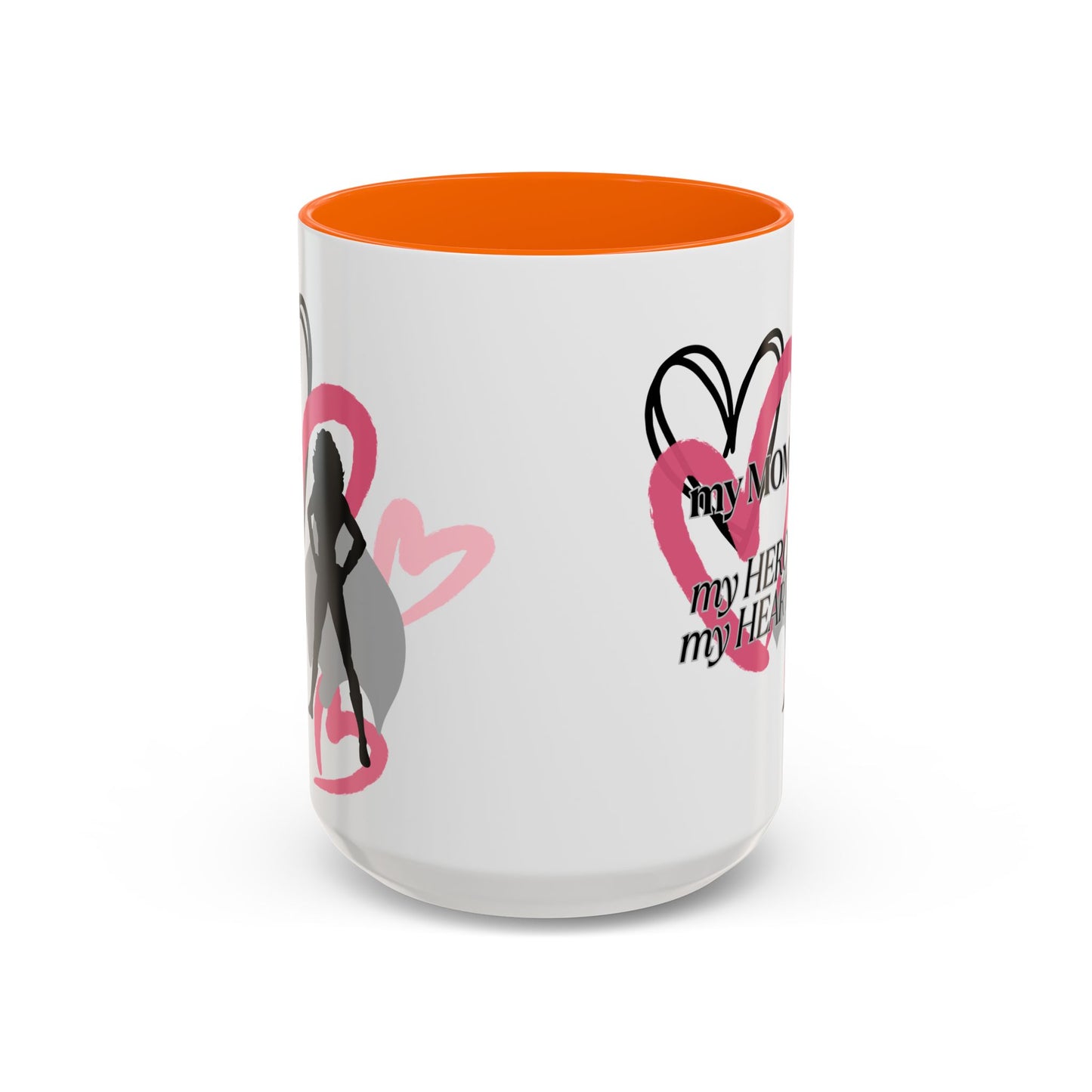 My Mom My Hero My Heart Coffee Mug - Heartfelt Gift for Mother's Day