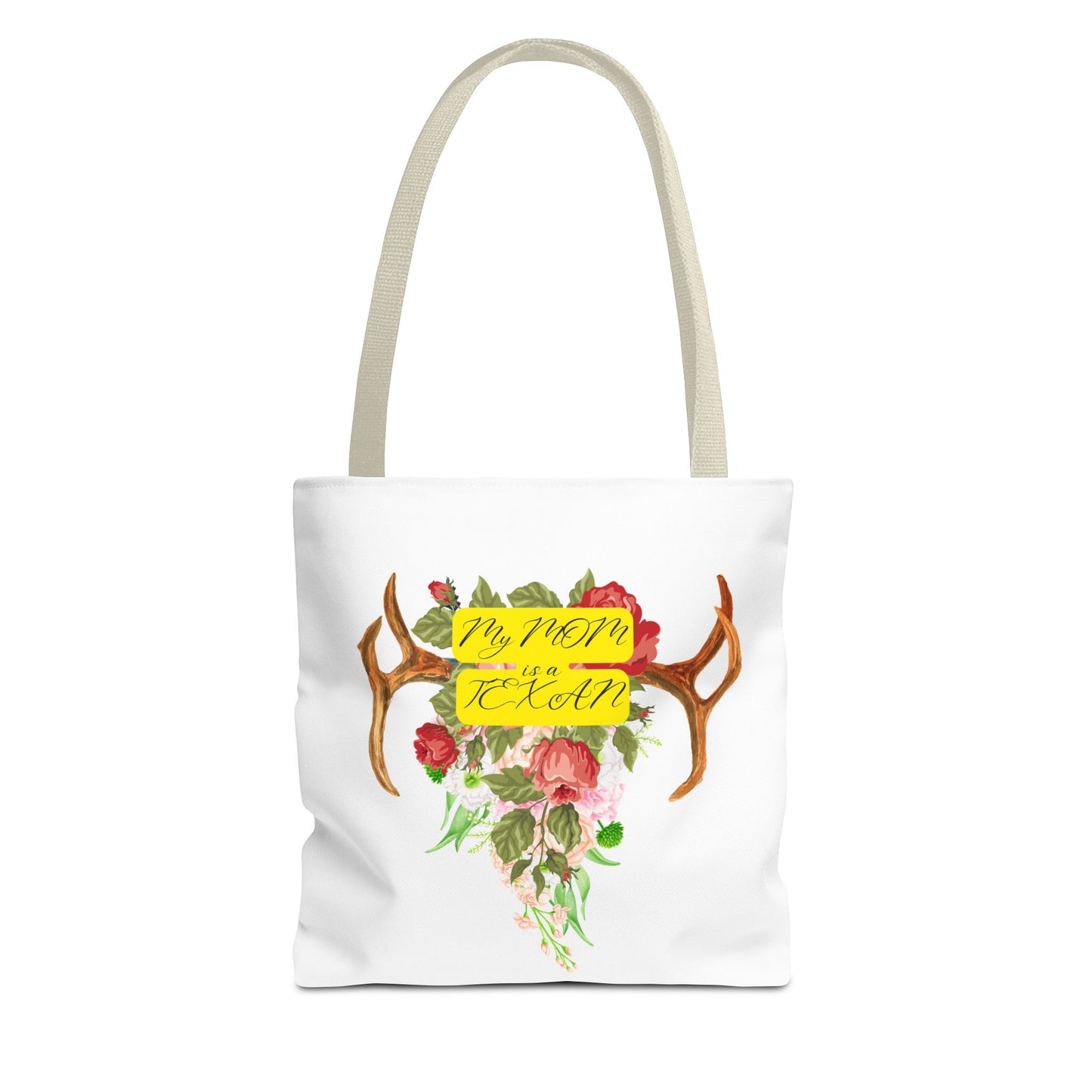 My MOM is a Texan Floral Western Tote Bag - Perfect for Moms Who Love Texas