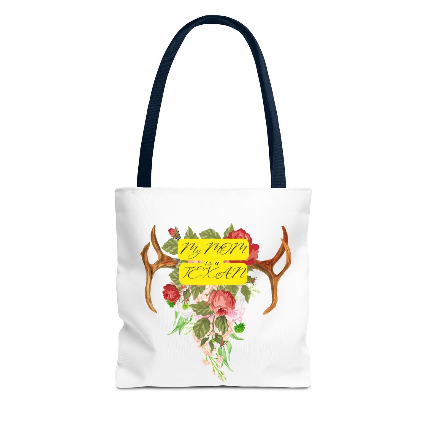 My MOM is a Texan Floral Western Tote Bag - Perfect for Moms Who Love Texas